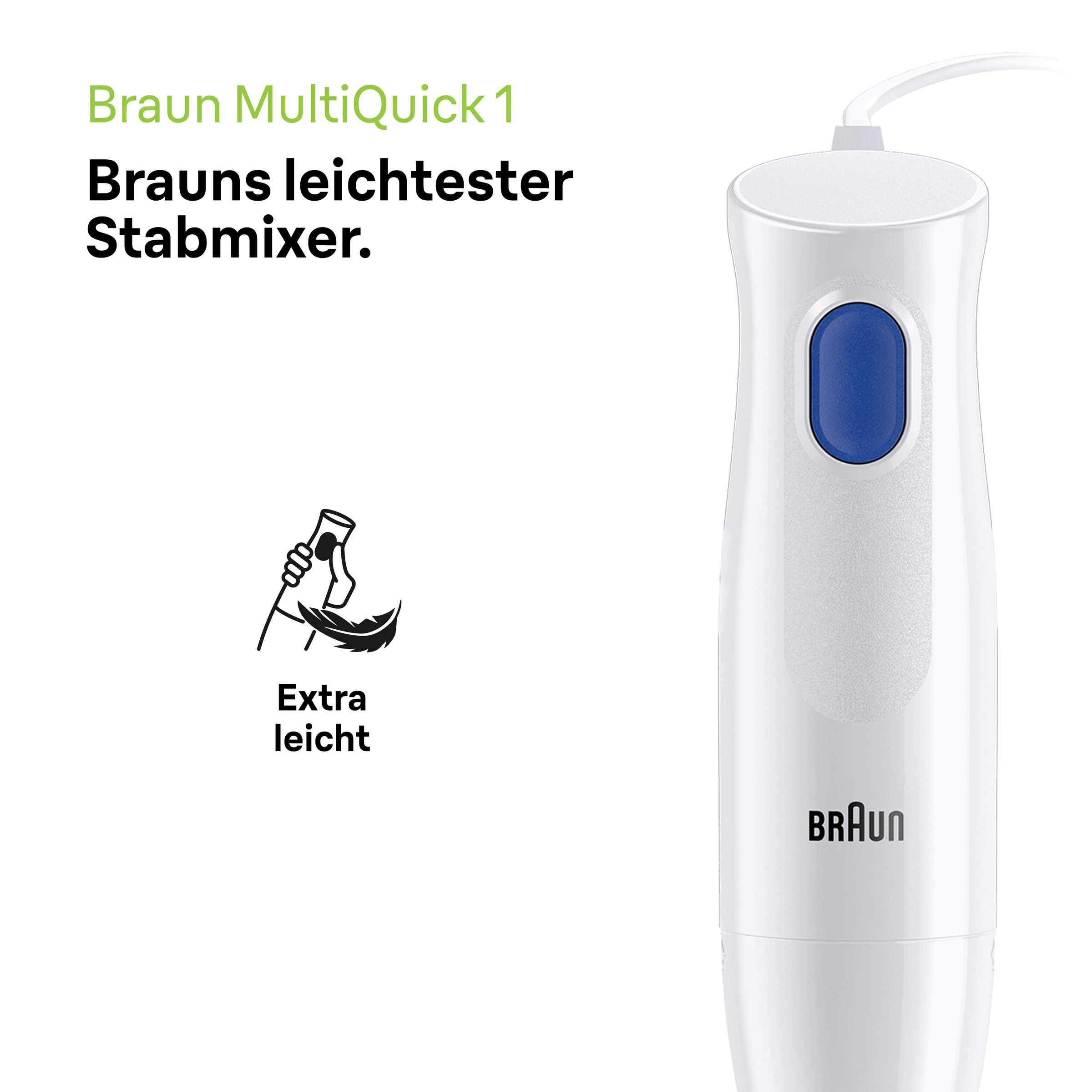 Braun Stabmixer | »MQ W 1«, BAUR WH MultiQuick 450 online kaufen 10.001M