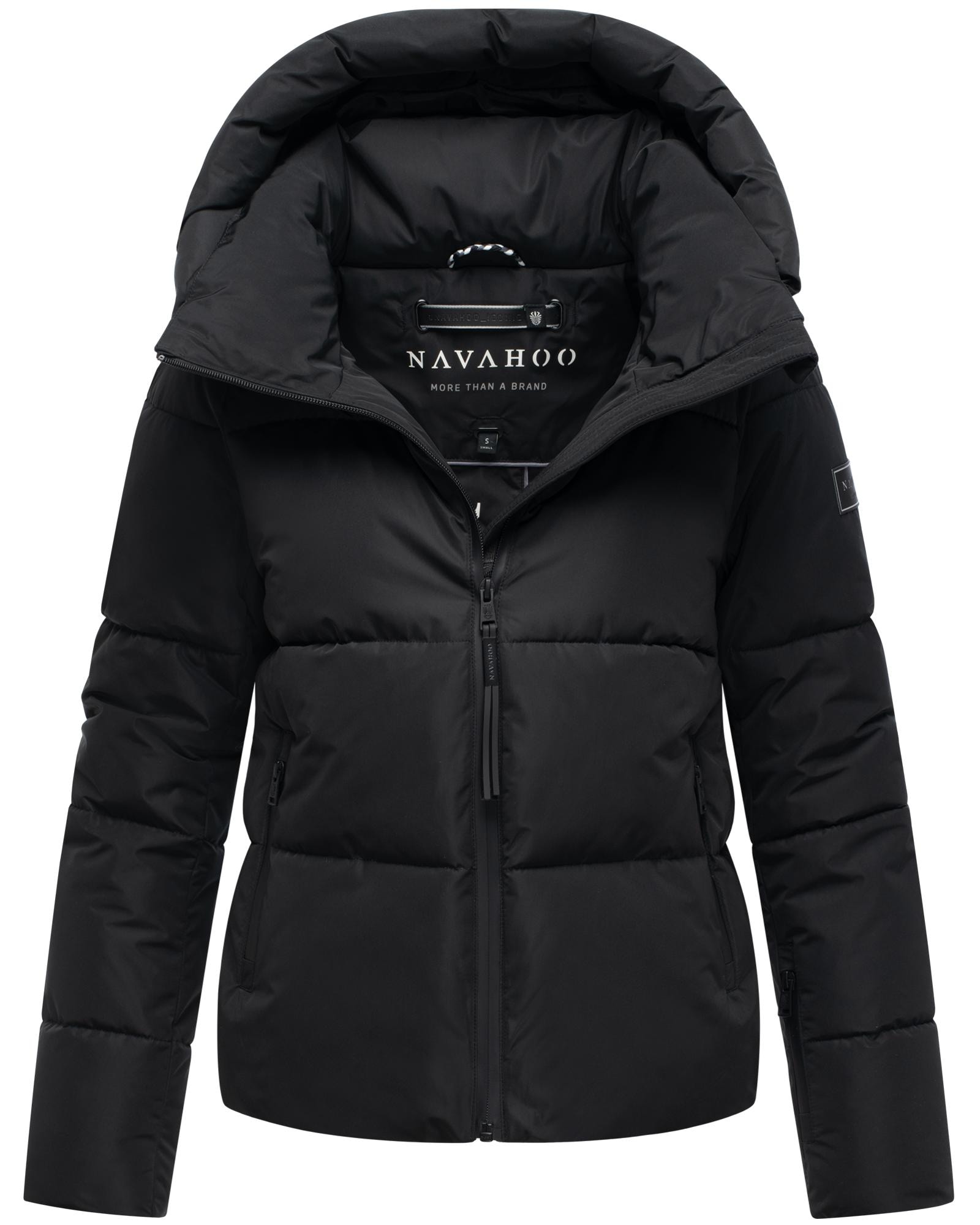 Navahoo Steppjacke "Frostherz XIV" mit Kapuze Kurze gesteppte Damen Winterjacke mit abnehmbarer Kapuze