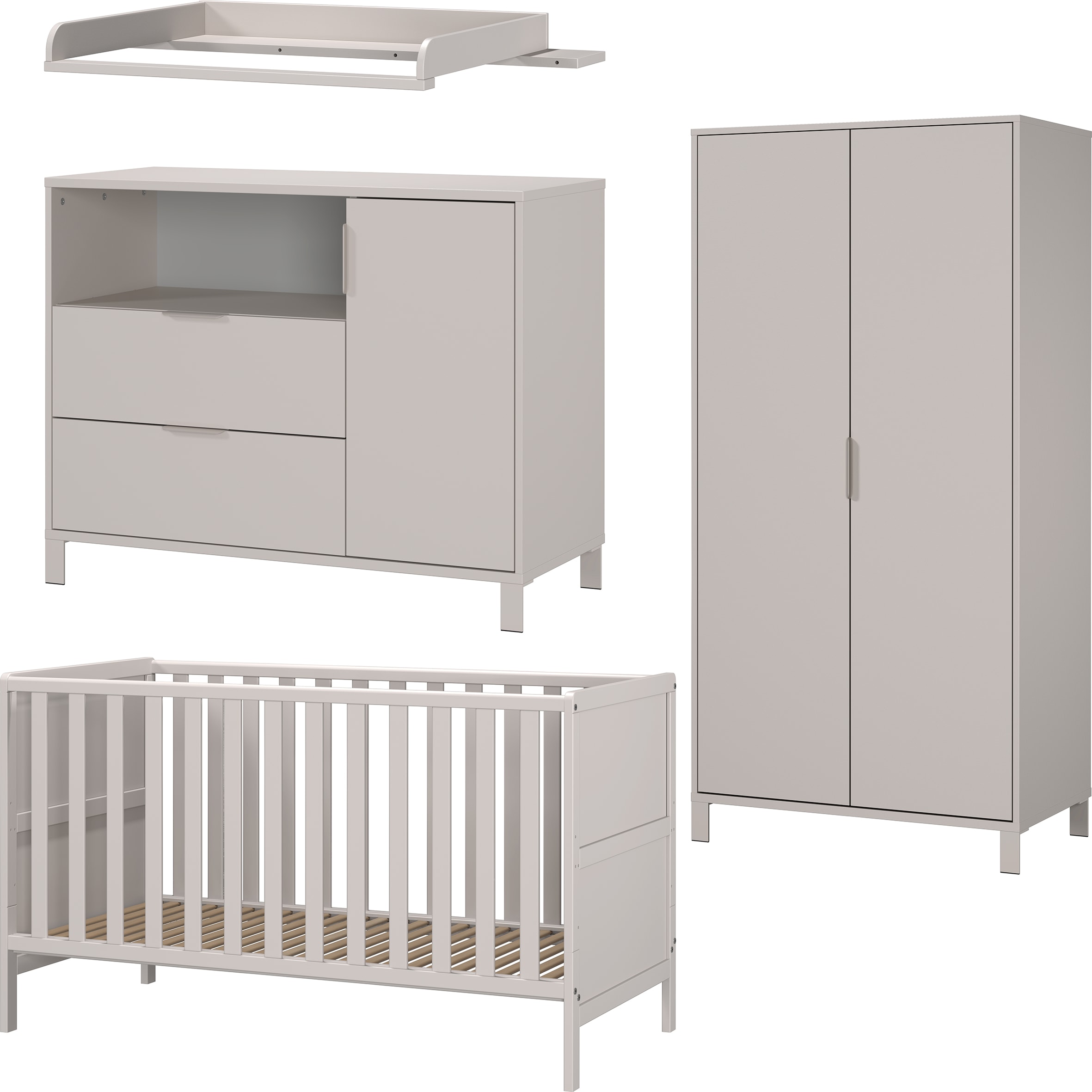 GERMANIA Babymöbel-Set "GW-Alkmaar", (4 tlg.), mit mitwachsendem Kinderbett günstig online kaufen