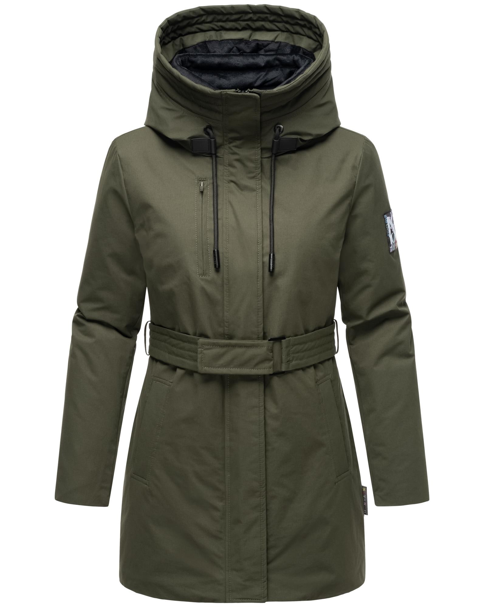 Winterjacke »Eishauch 14«, mit Kapuze, Damen Winterparka mit Taillengürtel und...