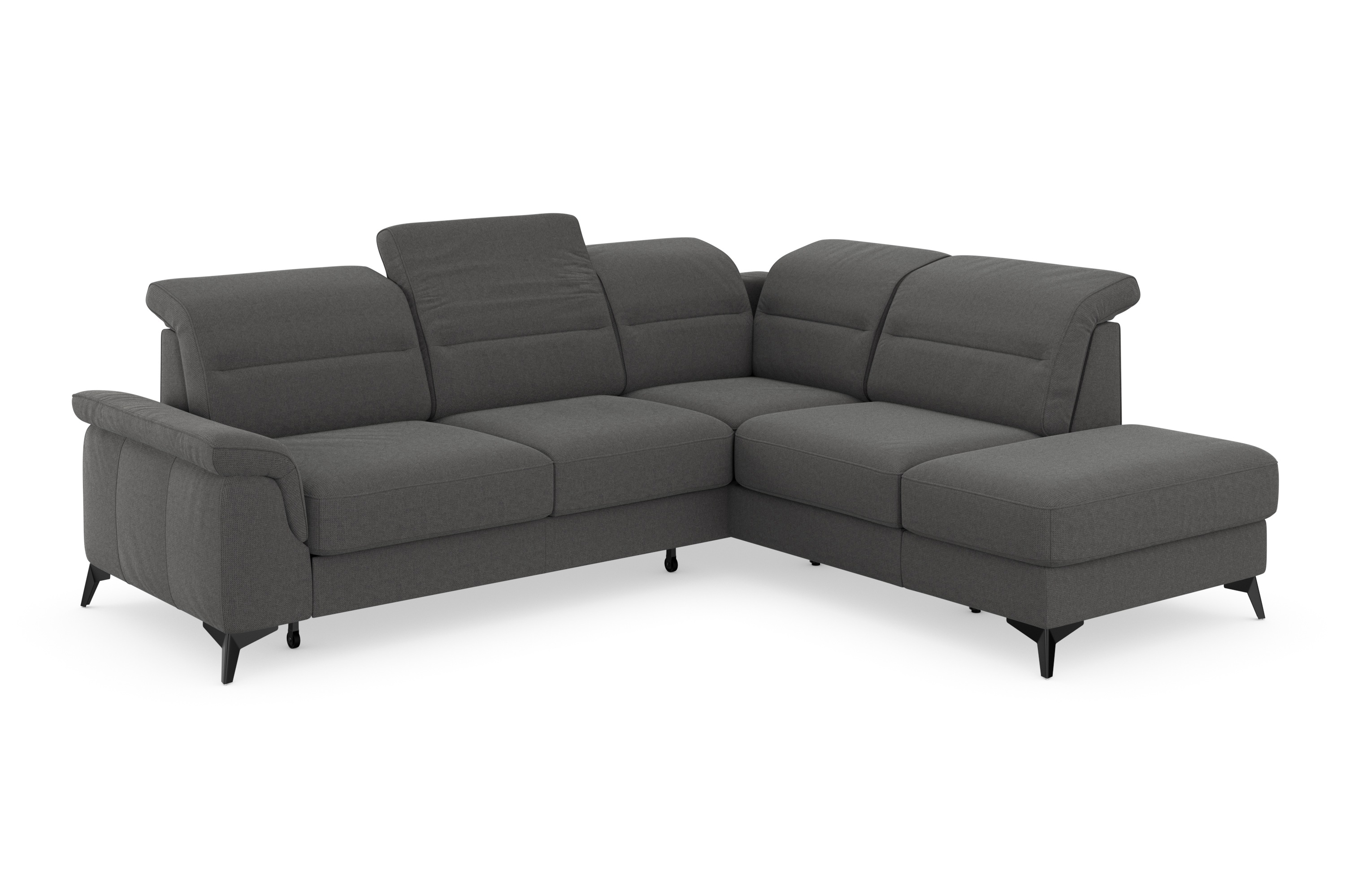 Thumbnail - sit&more Ecksofa "Sinatra L-Form" mit Ottomane, optional mit Kopfteilverstellung und Armteilfunktion