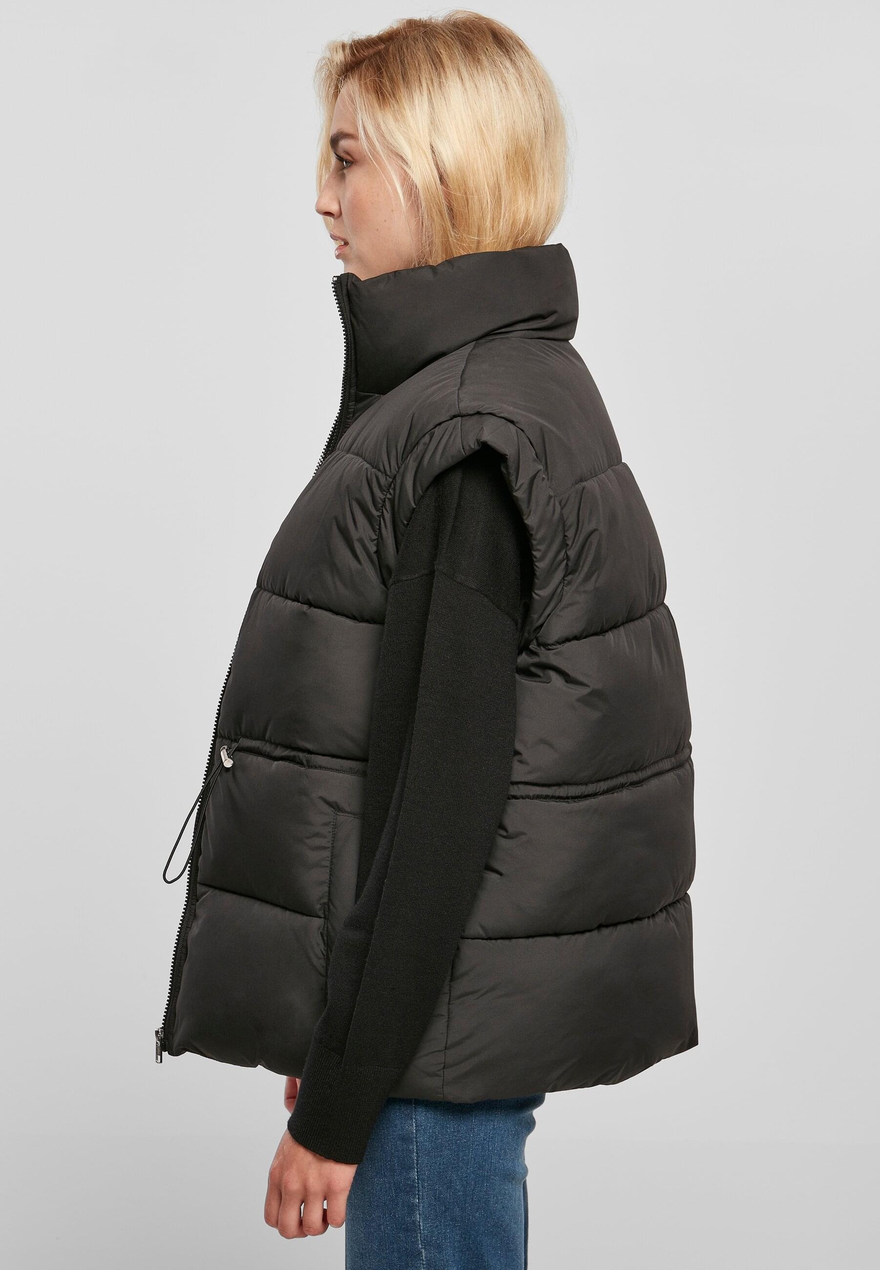 URBAN CLASSICS Jerseyweste »Urban Classics Damen Ladies Waisted Puffer Vest«, (1 tlg.)