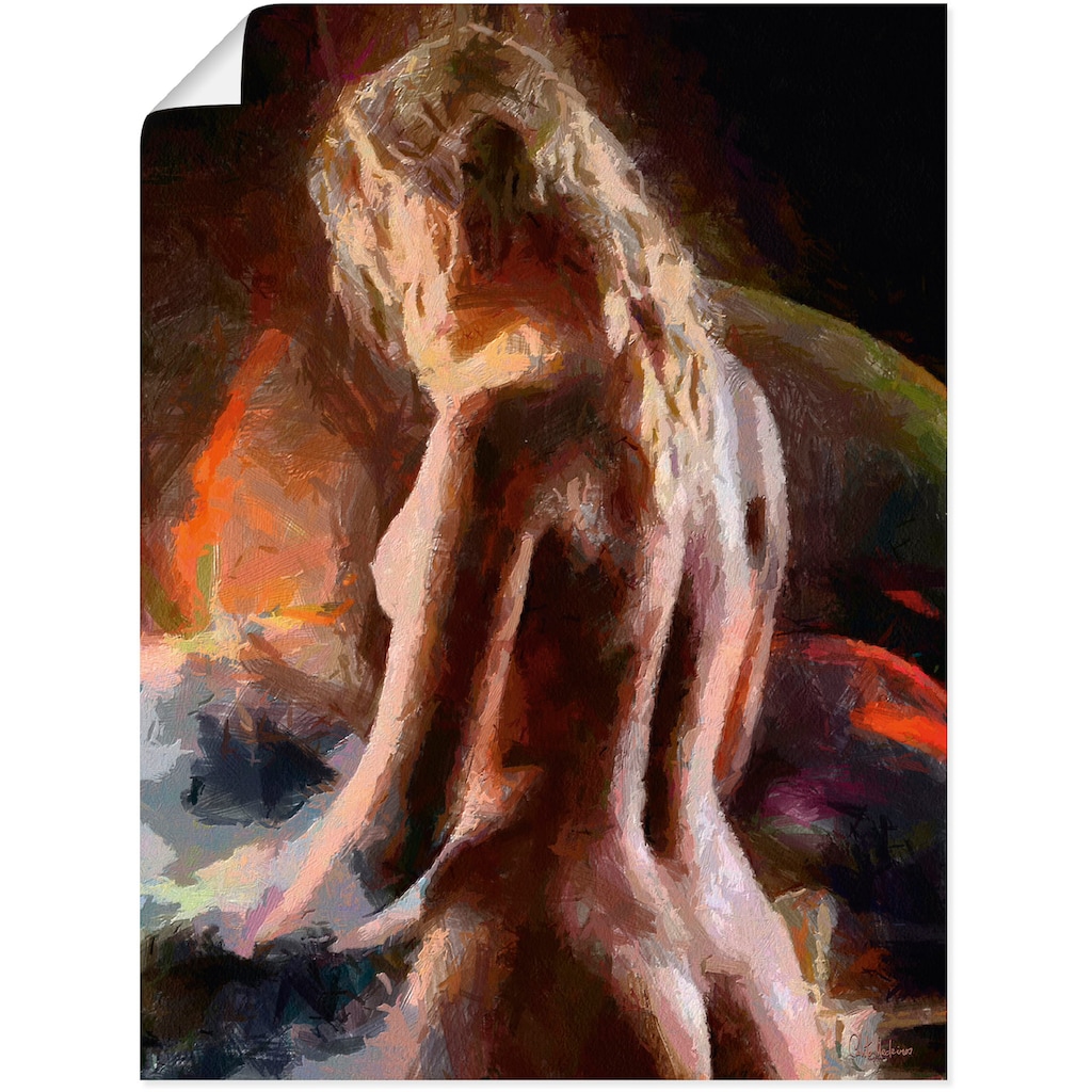 Artland Poster »Nackt von hinten«, Erotische Bilder, (1 St.), als Alubild, Leinwandbild, Wandaufkleber oder Poster in versch. Größen