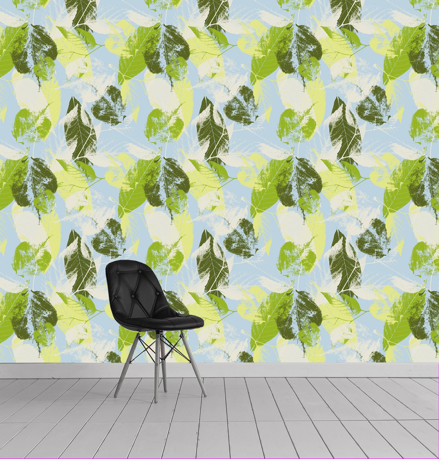 queence Vinyltapete »Isaac«, bedruckt-Motiv-botanisch-floral-gemustert-natürlich, 90x250cm, selbstklebend, kinderleichte Anbringung, Sticker