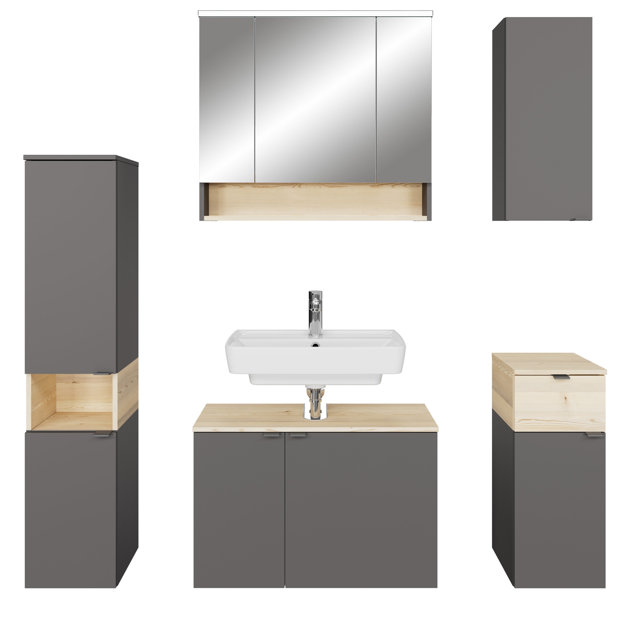 Saphir Badmöbel-Set "Quickset 394" Komplett-Set, 5 Stk. tlg. günstig online kaufen
