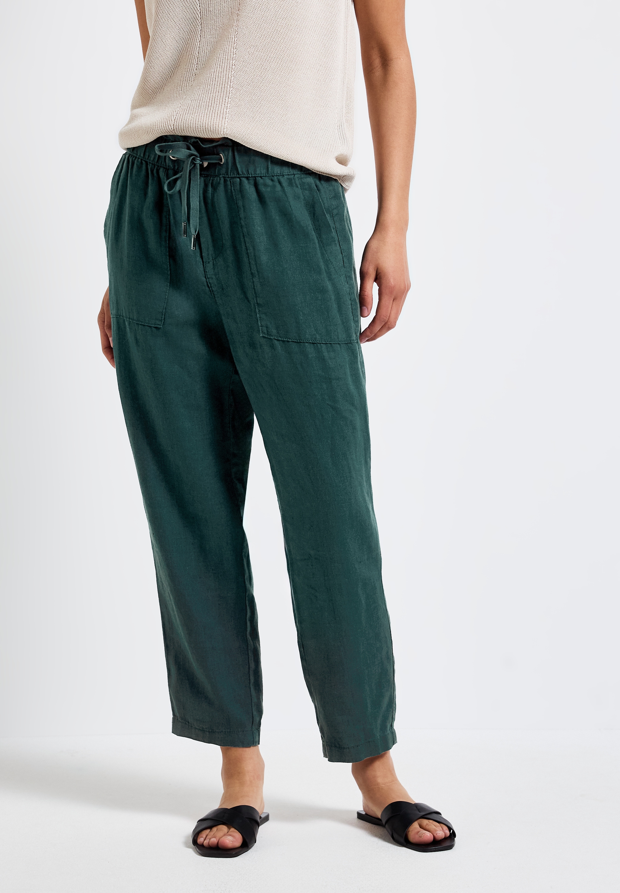 STREET ONE Stoffhose, aus Leinen günstig online kaufen