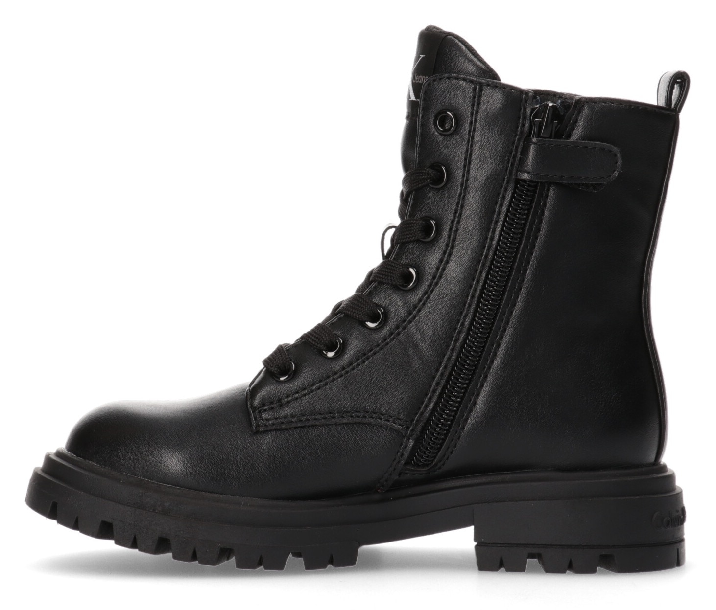 Calvin Klein Jeans Schnürboots, Winterstiefel, Schnürstiefel, Boots mit modischem Außen-Zip