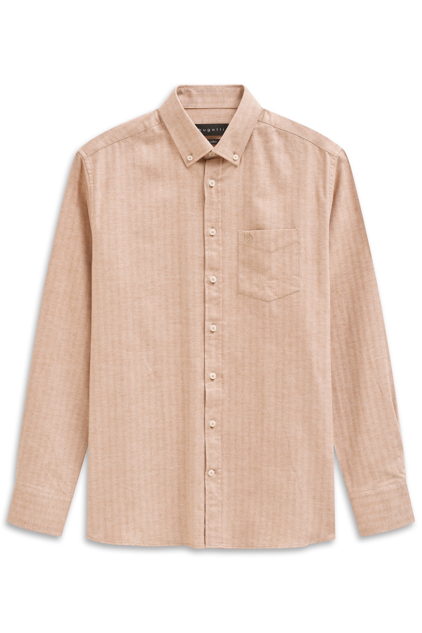 bugatti Langarmhemd »Soft Cotton«, im Modern Fit mit Button-Down Kragen