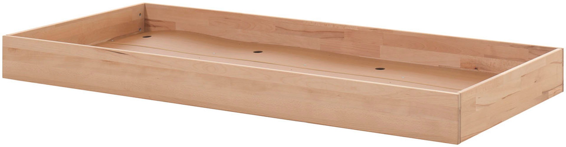 Vipack Daybett »Liegefläche 90x200 cm, inkl. Sprossenumrandung, Rausfallschutz vorne« Buche massiv, sehr stabil und standfest gebaut, inkl. Rolllattenrost,  die Bettschublade bietet Stauraum oder als Zusatzbett nutzbar