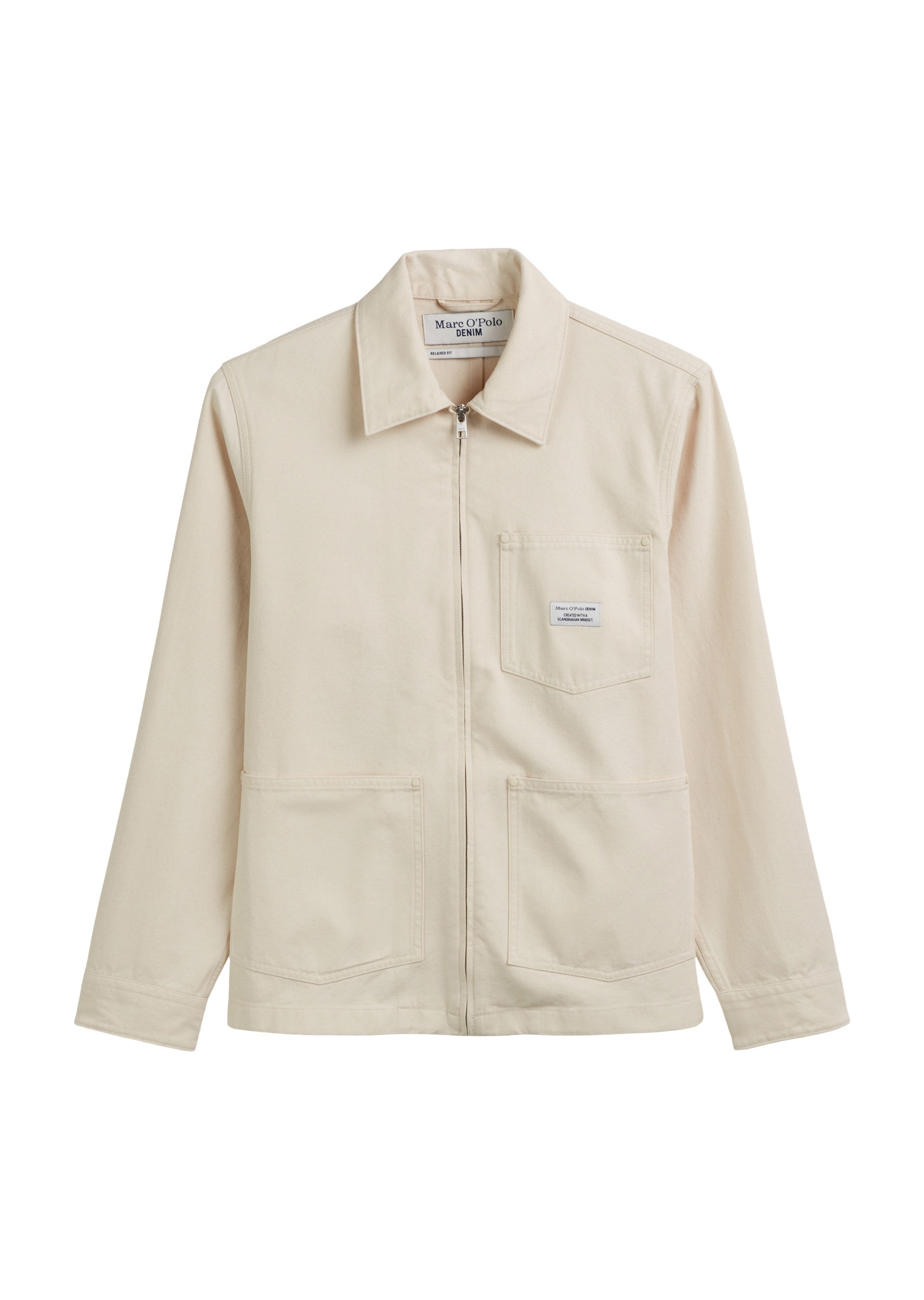 Marc O'Polo DENIM Kurzjacke »aus robustem Bio-Baumwoll-Twill«, ohne Kapuze
