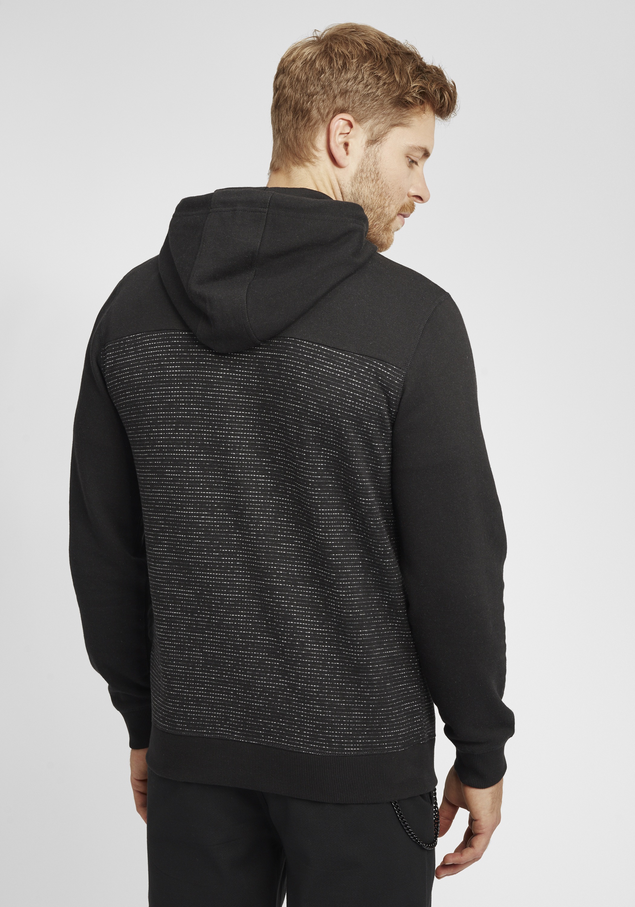Kapuzenpullover BLEND "Hoodie BHToklat", Herren, Gr. XXL, schwarz, Web, Obermaterial: 80% Baumwolle CO. 20% Polyester PES., unifarben, normal, Pullover Kapuzenpullover 3