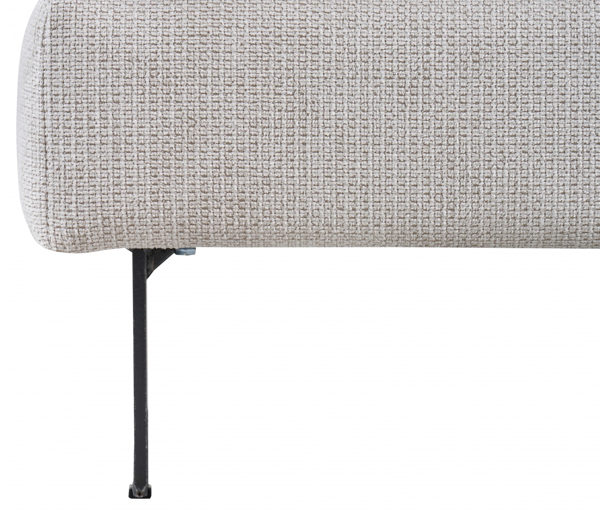 Places of Style Hocker »Pinto«, mit Keder, Metallfüßen und auch in Cord Bezug erhältlich
