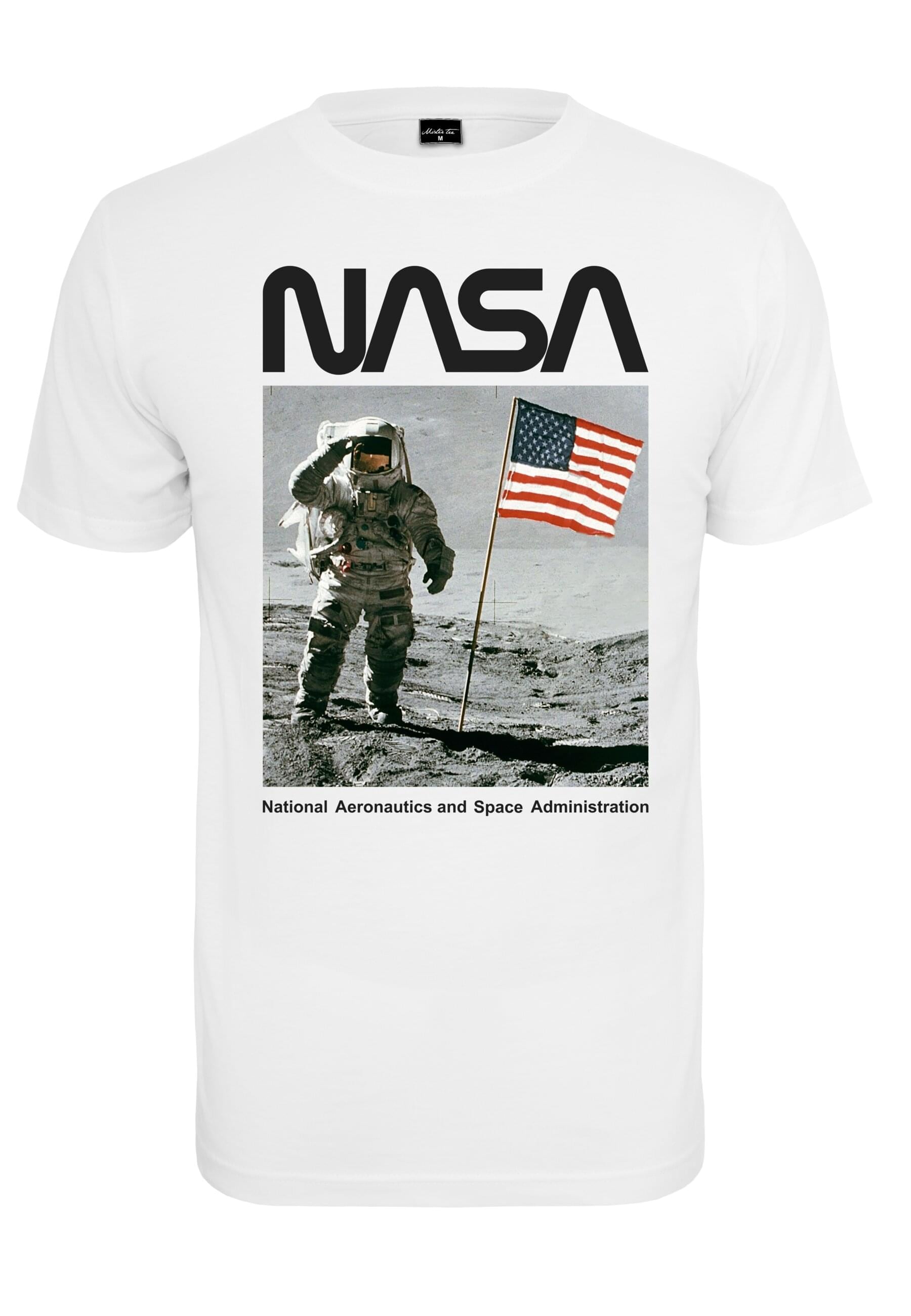 MisterTee Kurzarmshirt "MisterTee Herren NASA Moon Man Tee" günstig online kaufen