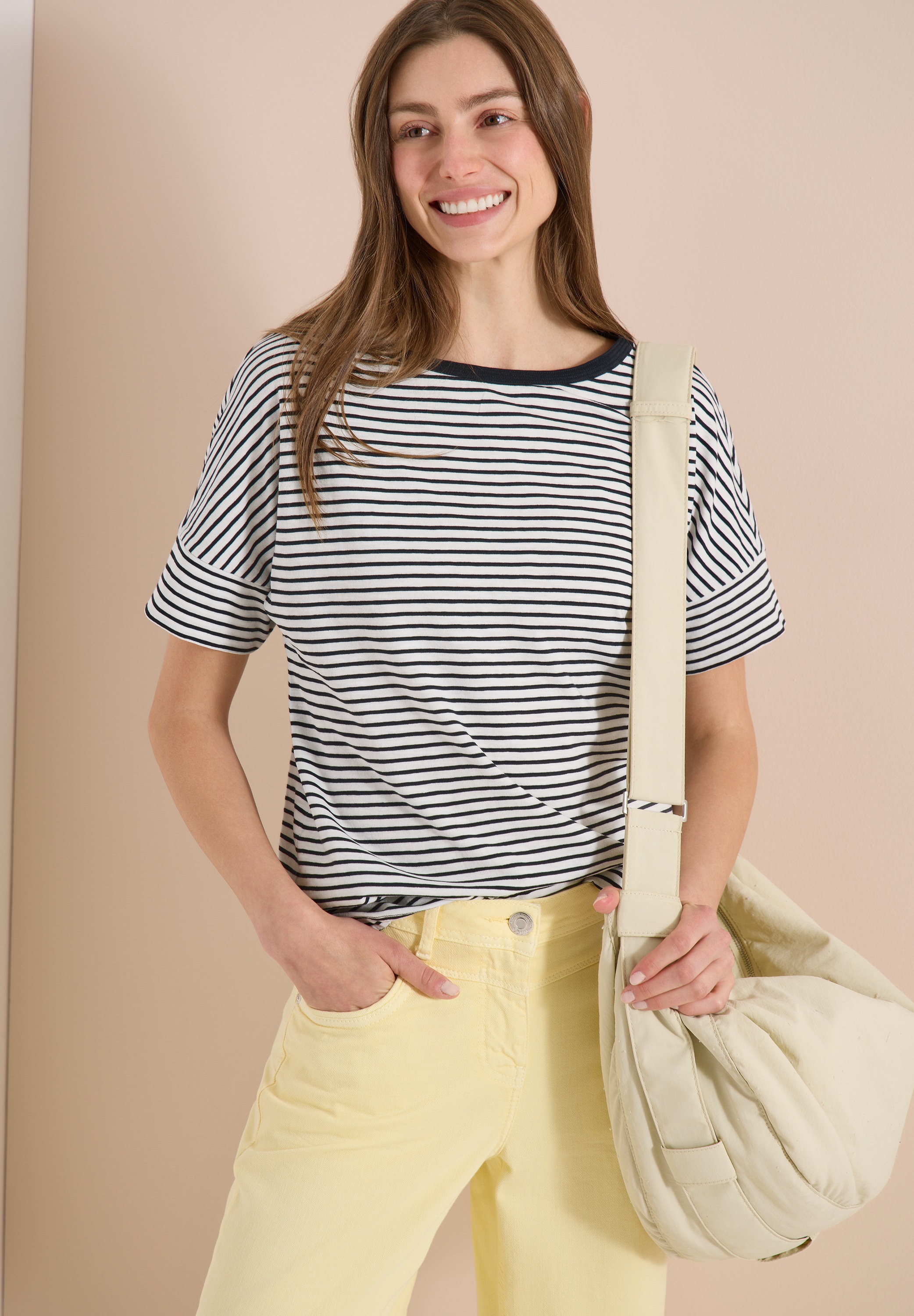 Cecil Print-Shirt mit Rundhalsausschnitt