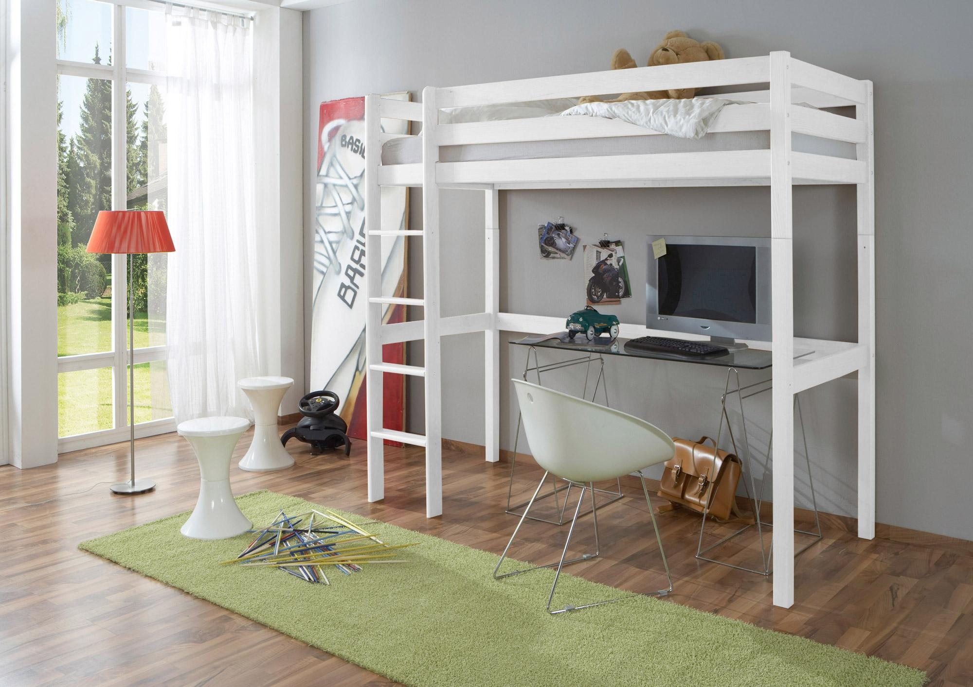 Ticaa Hochbett »Tolly« mit Rollrost, Buche