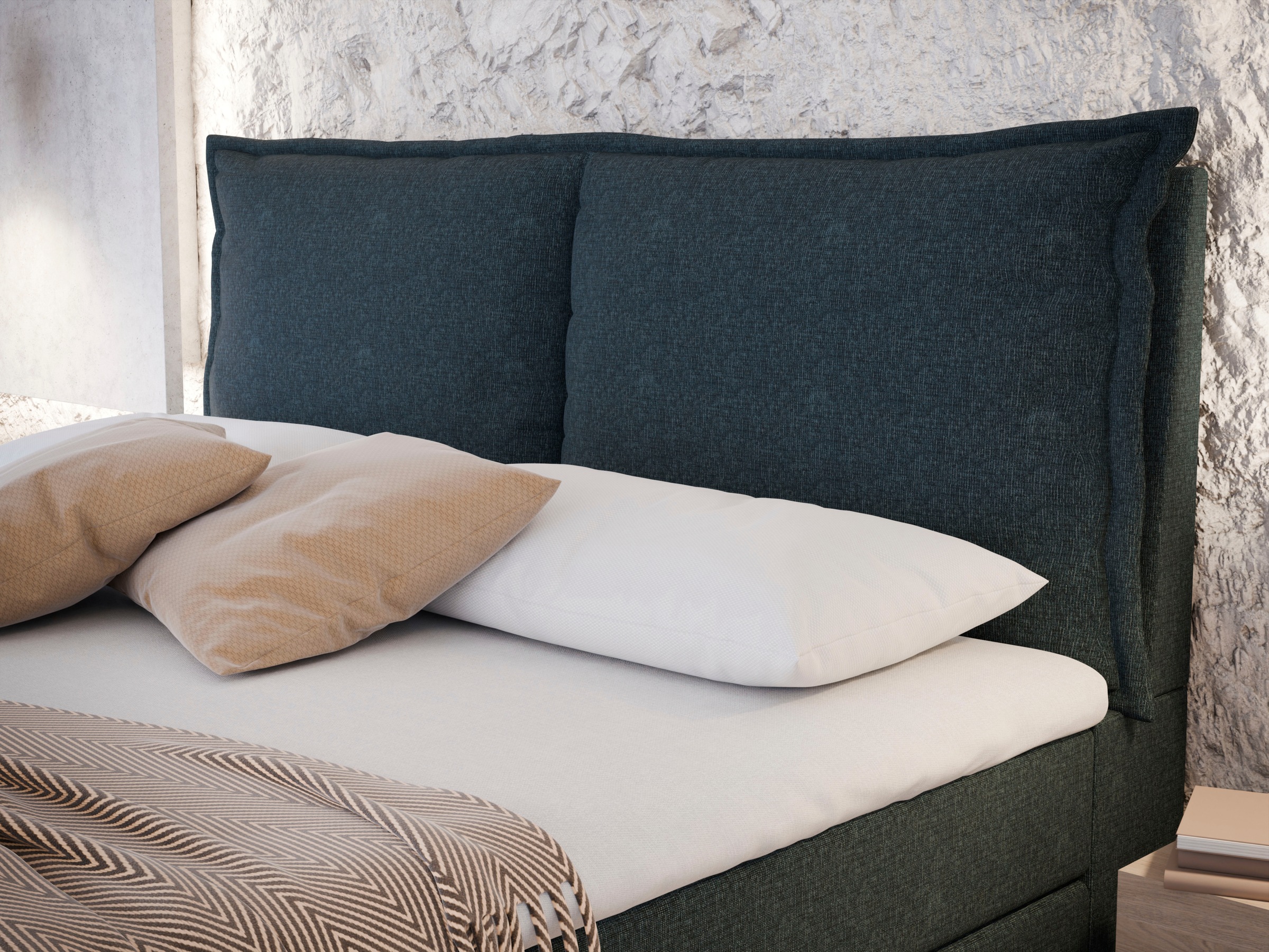 FORTE Boxspringbett »Pillows«
