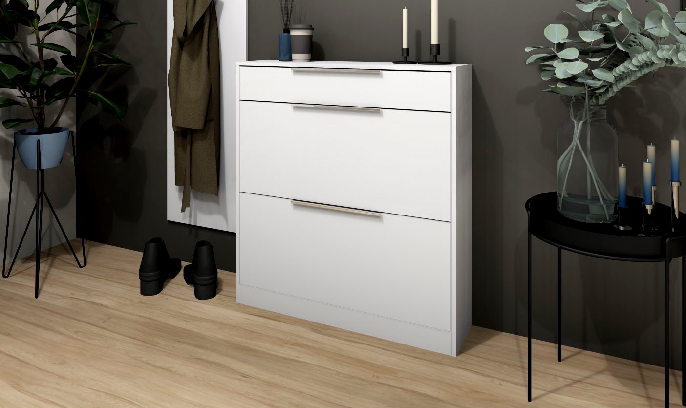 borchardt Möbel Schuhschrank "Oliva" Stehende Montage, Wandmontage & Glasbö günstig online kaufen