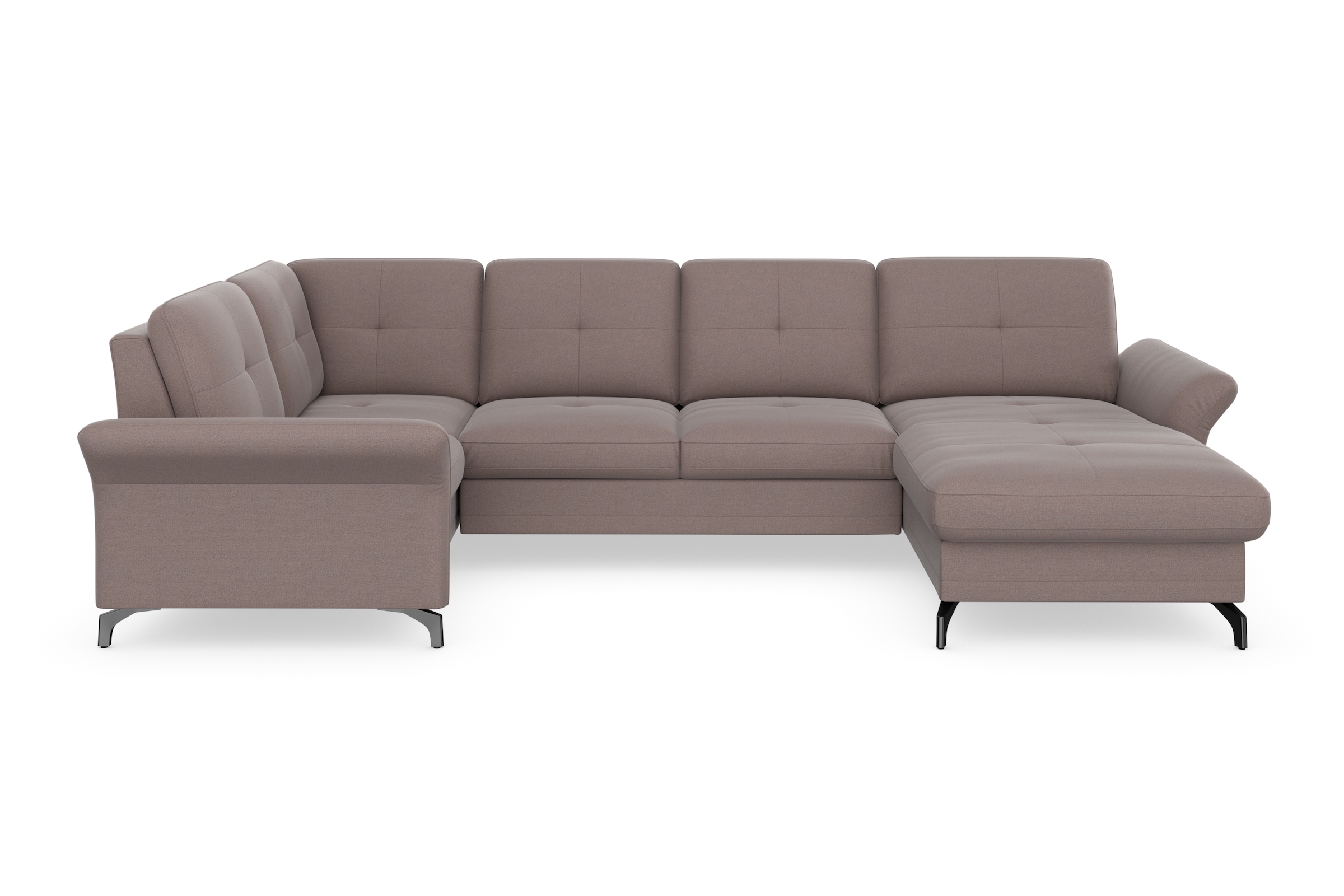 Home affaire Wohnlandschaft "Calando U-Form" wahlweise mit Bettfunktion, Be günstig online kaufen