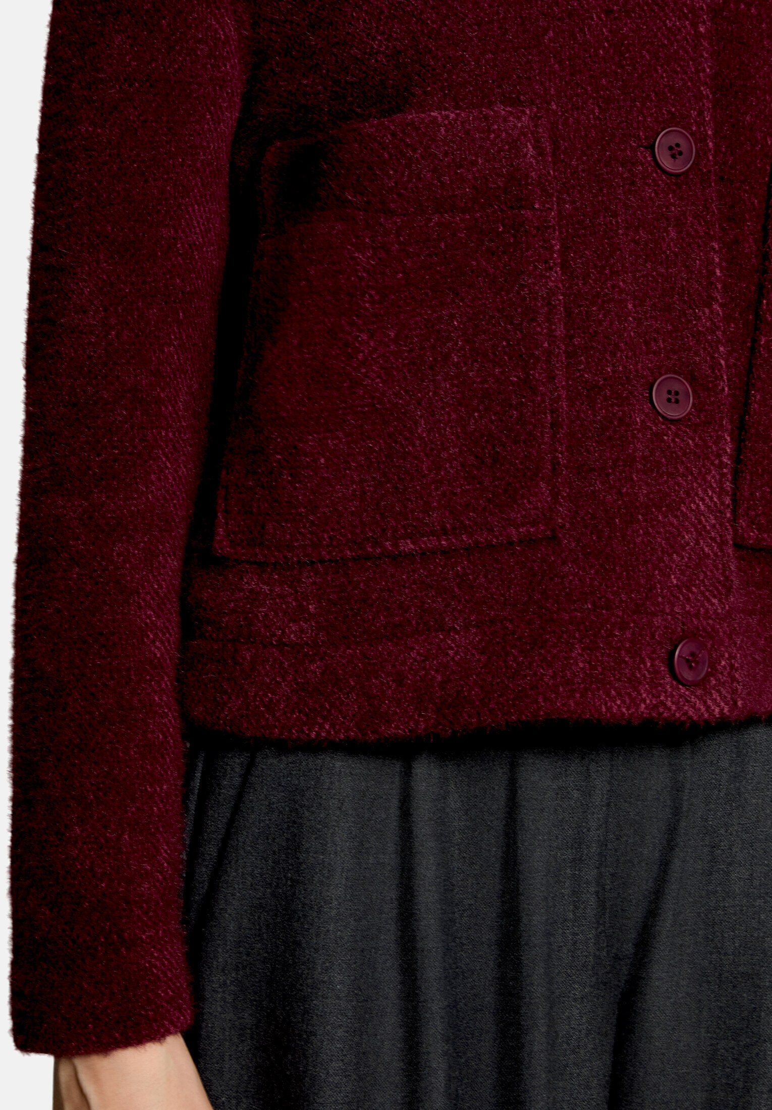Betty&Co Canvasjacke »Damen mit Kragen«