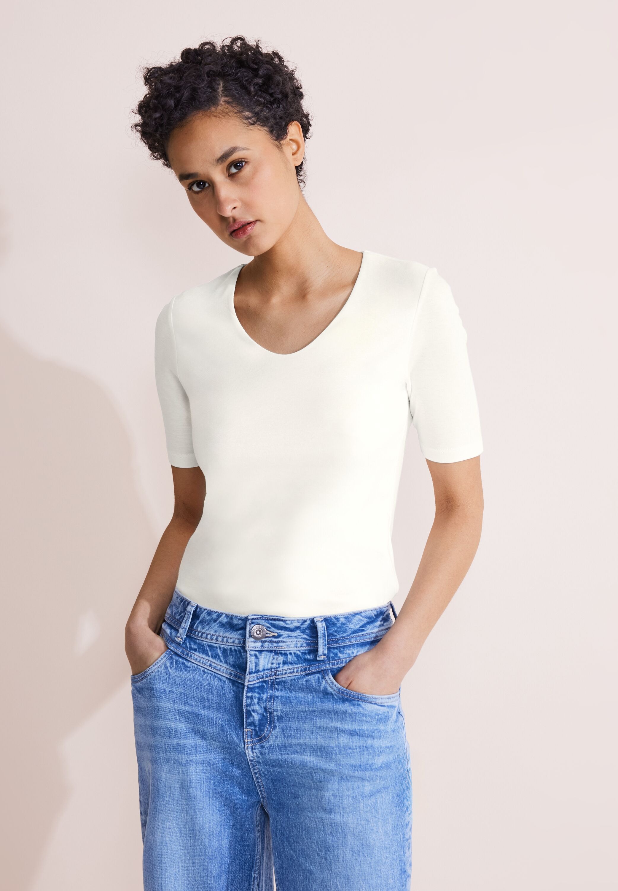STREET ONE T-Shirt, im soften Baumwoll-Mix