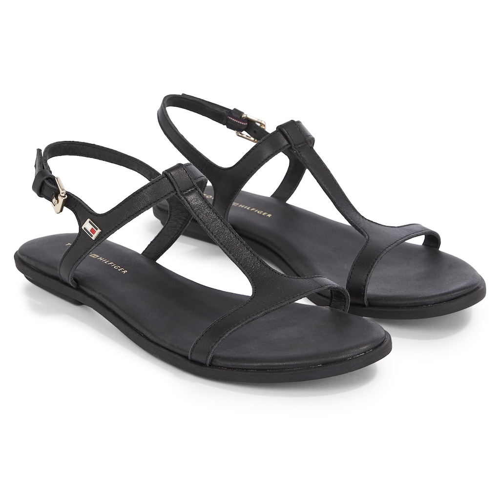 Tommy Hilfiger Riemchensandale »TH FLAT SANDAL«, Sommerschuh, Sandalette mit verstellbarem Riemchen