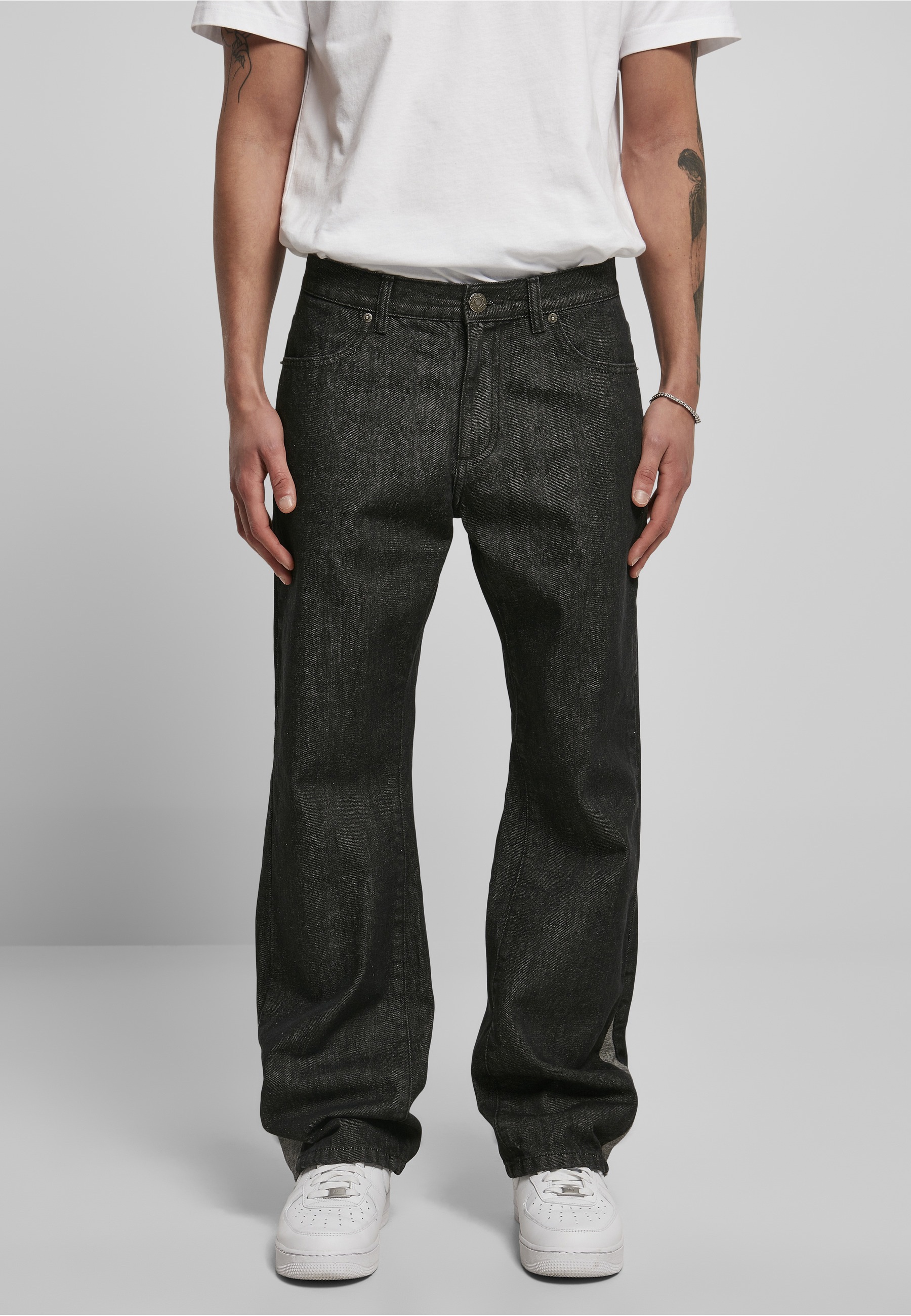 URBAN CLASSICS Bequeme Jeans »Urban Classics Herren Organic Triangle Denim« 1 Stk.