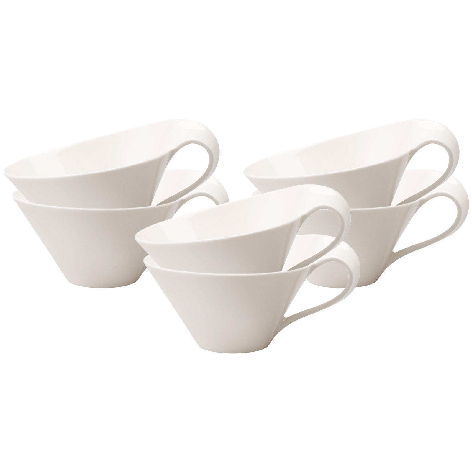 Villeroy & Boch Tasse "Teetasse NewWave 220 ml 6er Set weiß" günstig online kaufen