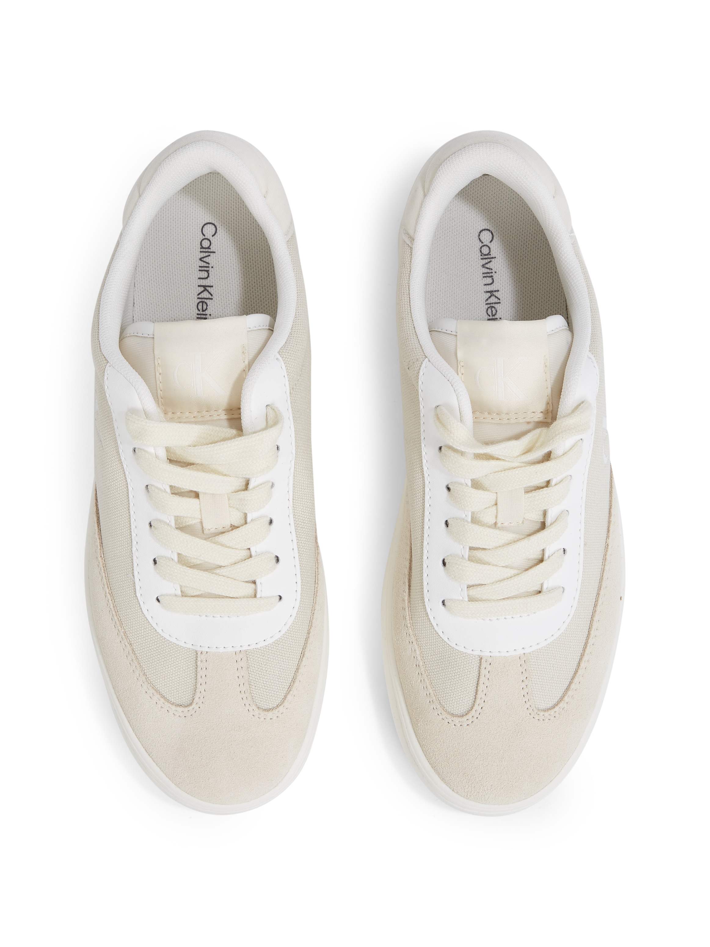 Calvin Klein Jeans Sneaker »CLASSIC CUPSOLE LOW MIX MG WN«, Schnürschuh, Freizeitschuh, Halbschuh mit Logoschriftzug seitlich