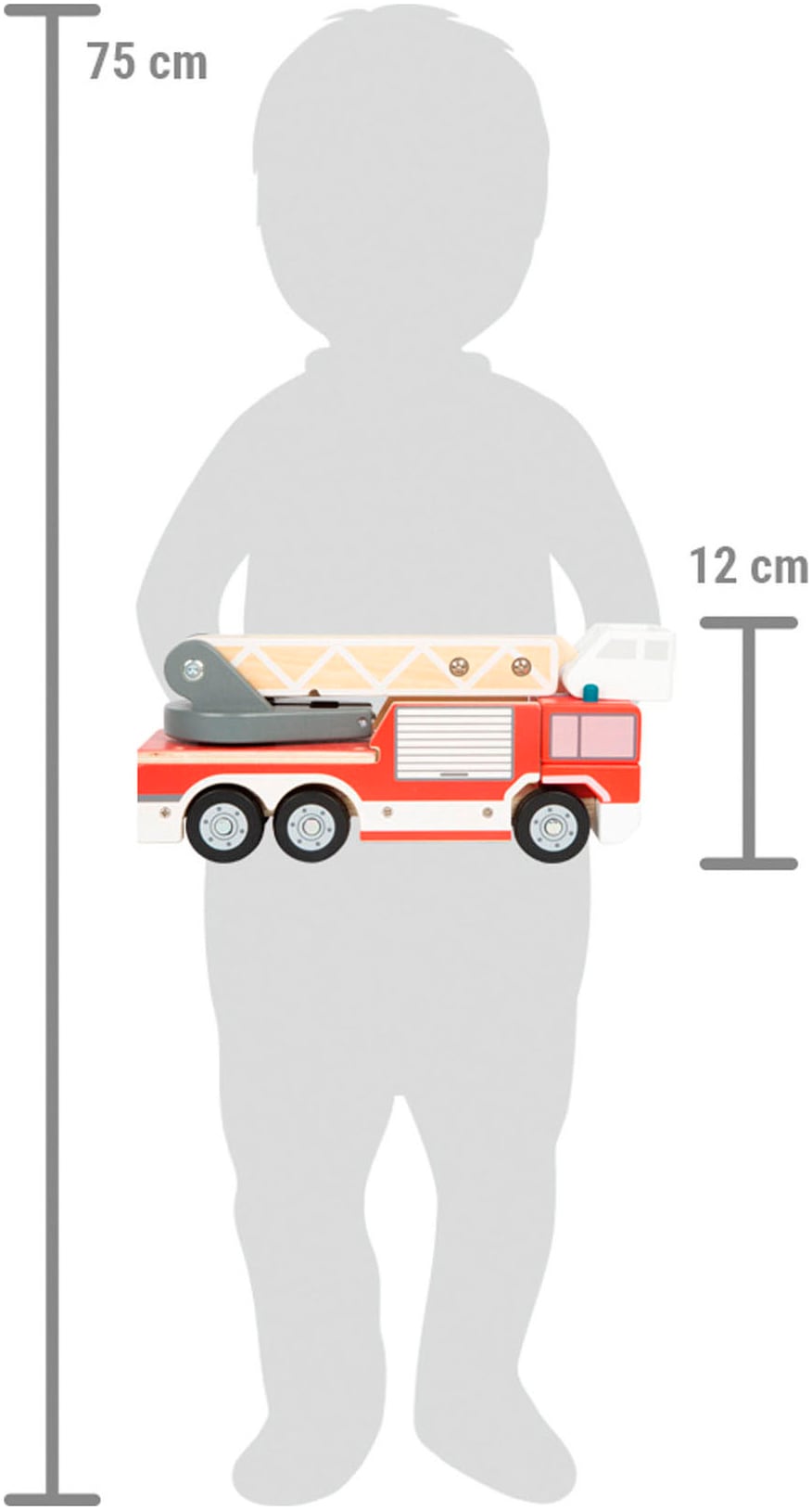 Small Foot Spielzeug-Feuerwehr »Feuerwehr mit Drehleiter«