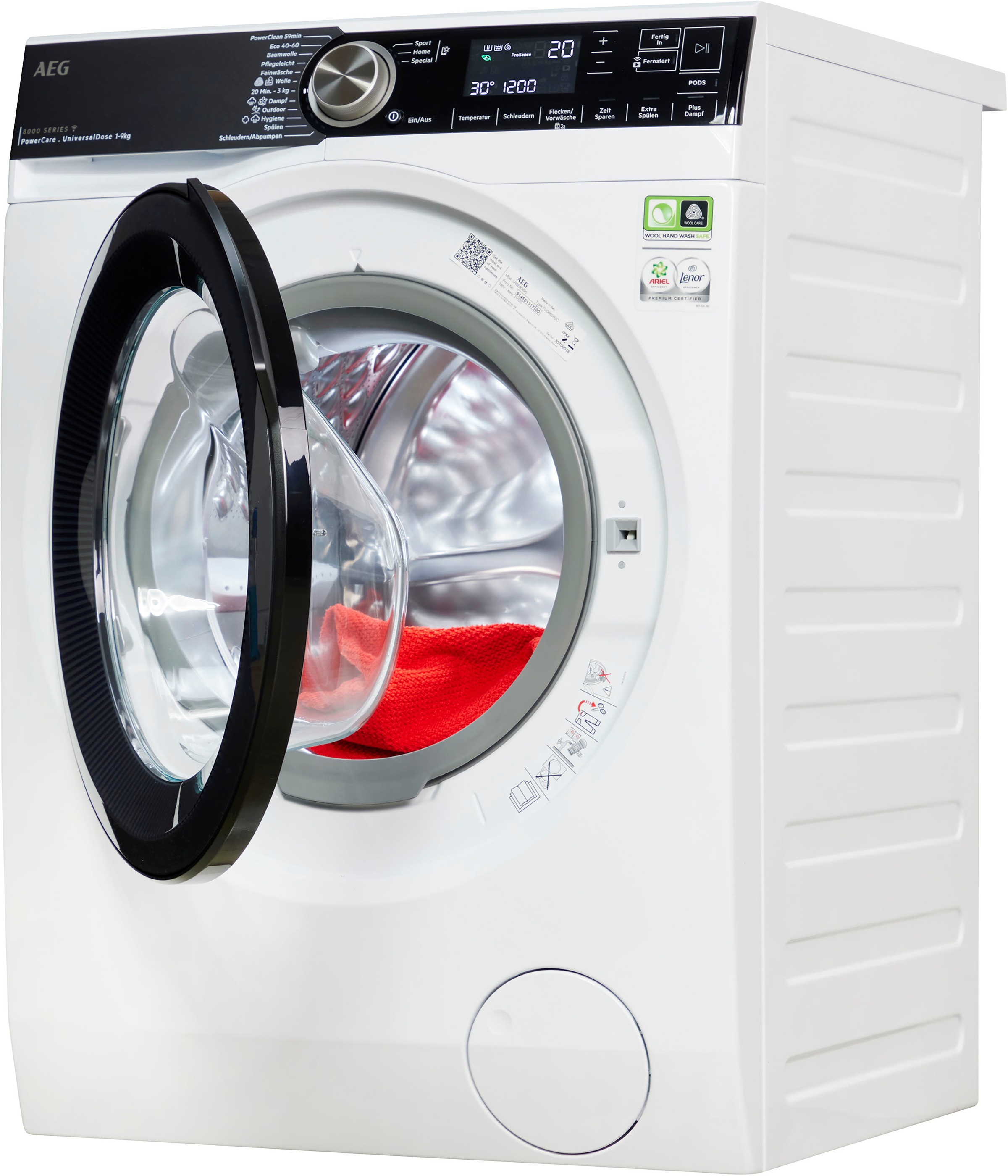 AEG Waschmaschine 8000 Series "LR8E80690 914501317" 9 1600 PowerClean - Fle günstig online kaufen