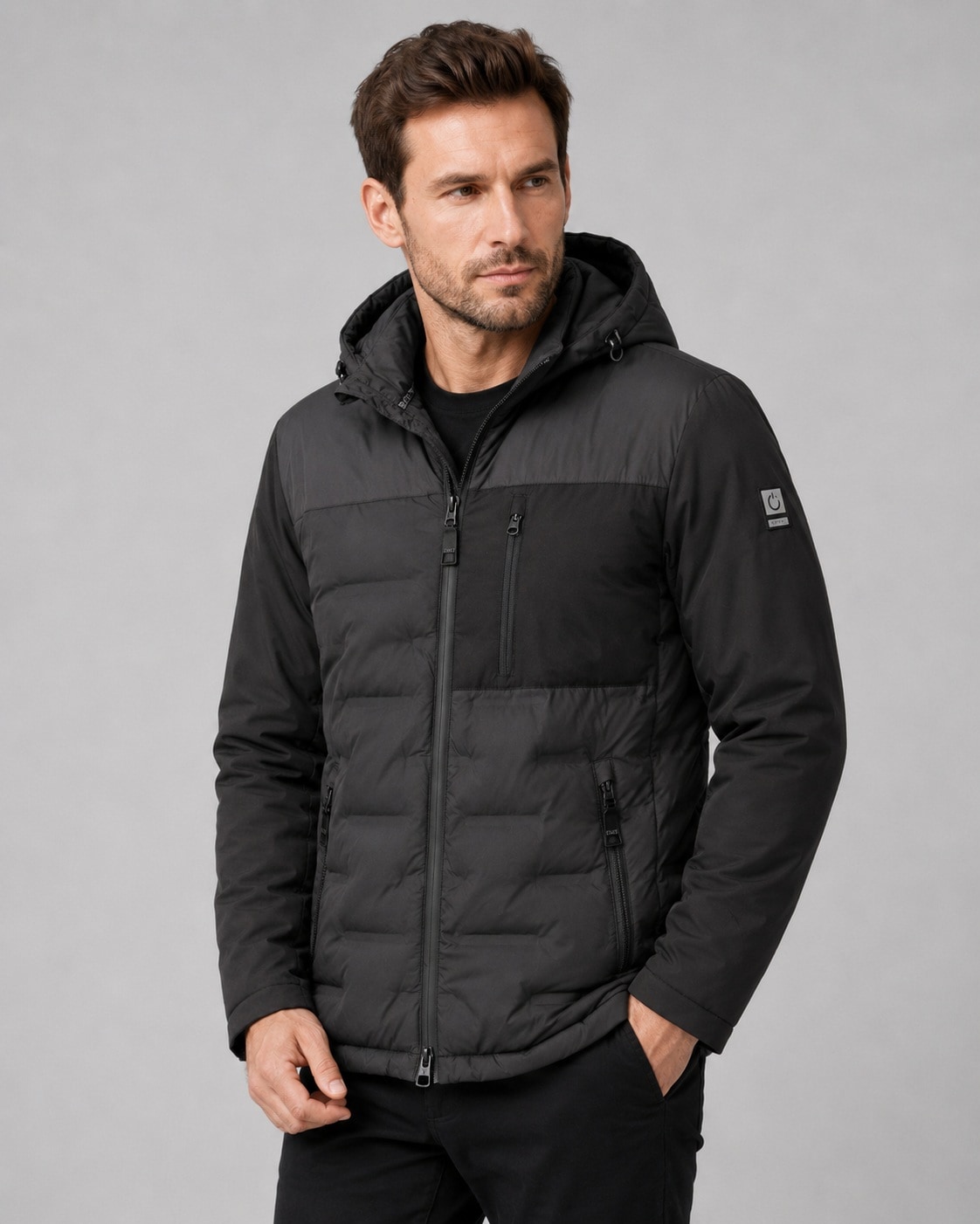 LPO Winterjacke "Justin" mit Kapuze auch in Großen Größen