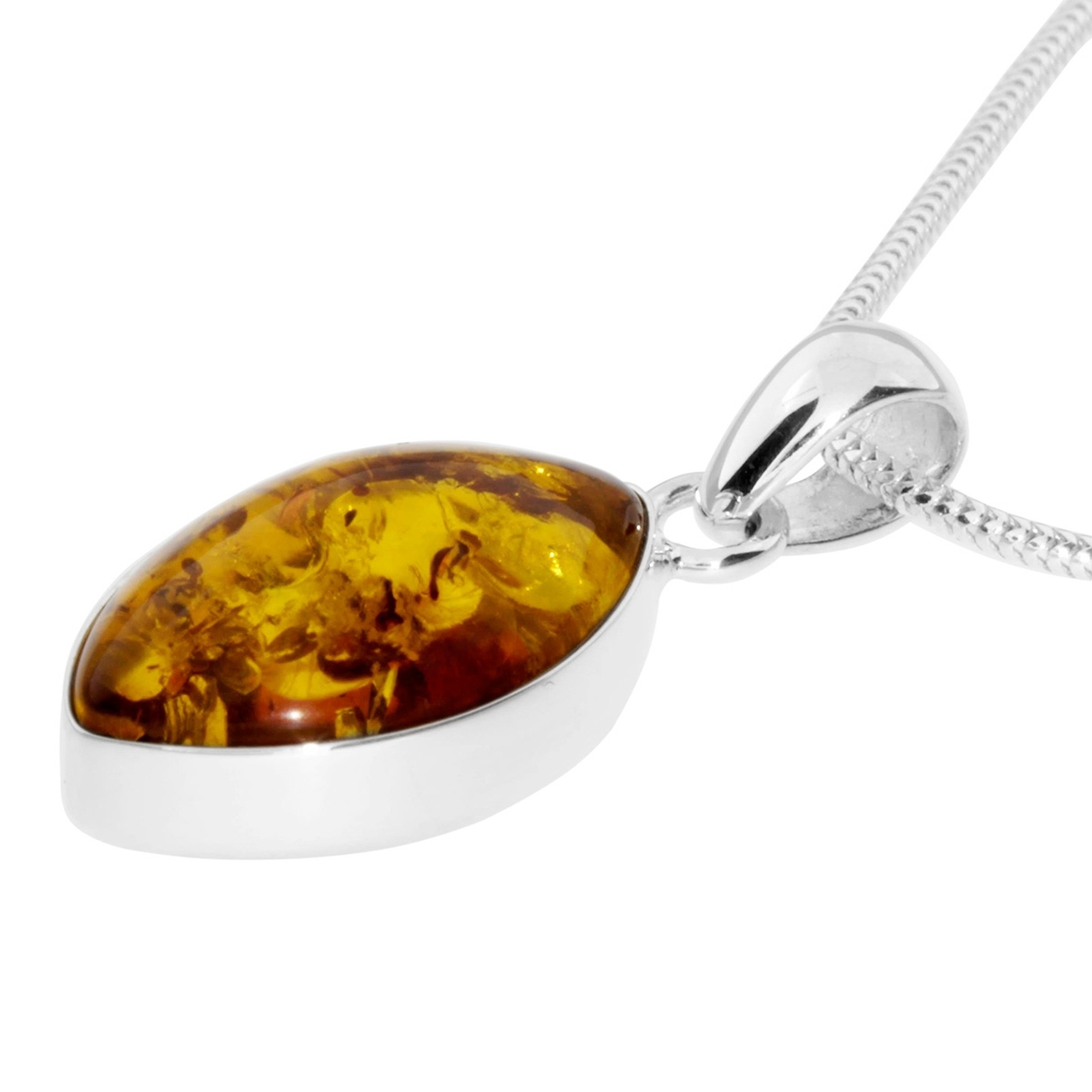 OSTSEE-SCHMUCK Kette mit Anhänger »Ostsee-Schmuck Kette mit Anhänger Macy Kette mit Anhänger Macy«, (2 tlg.)