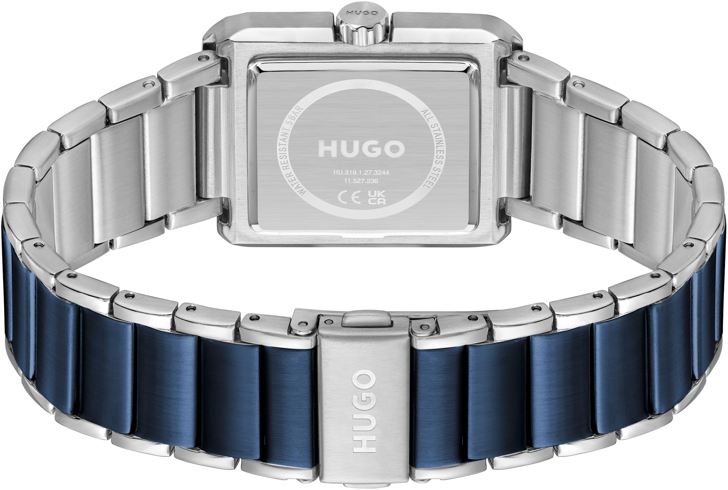HUGO Quarzuhr »#THRIVE ANALOG«, Armbanduhr, Herrenuhr, analog, Edelstahlarmband
