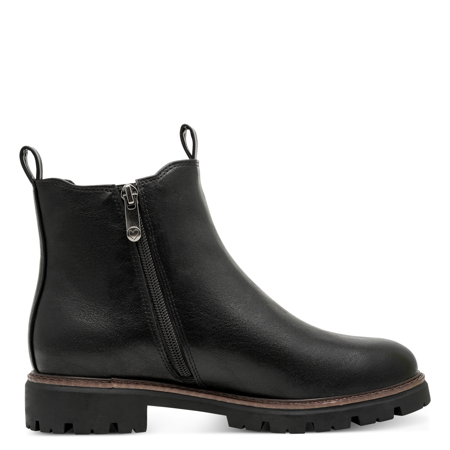 MARCO TOZZI Chelseaboots  Blockabsatz, Stiefelette mit Kontrast-Rahmennaht