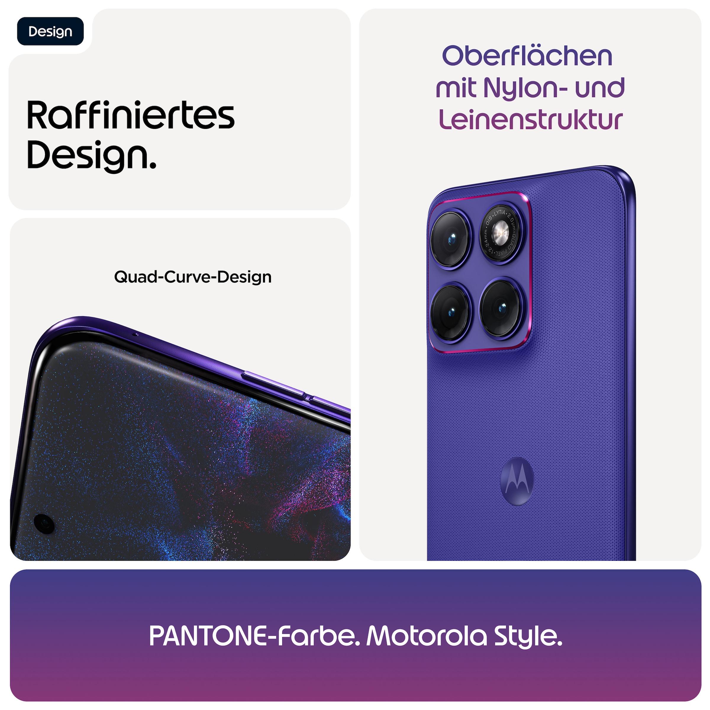 Motorola Smartphone »edge 70 fusion« PANTONE® Orient Blue