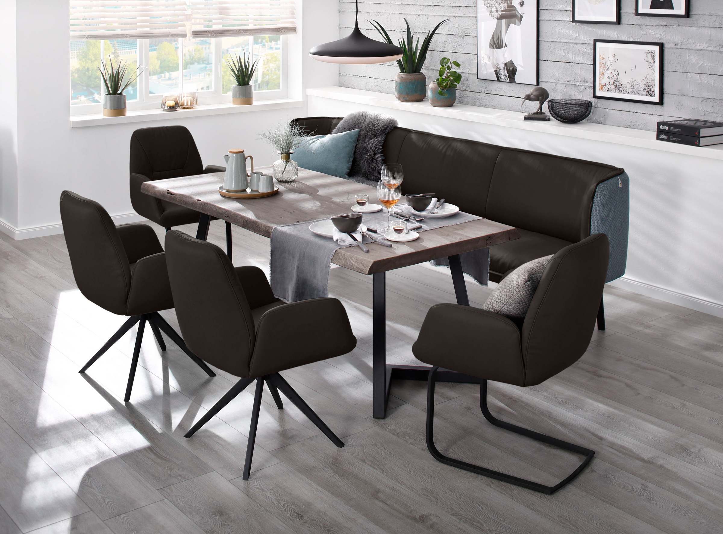 W.SCHILLIG Freischwinger »ole«, Longlife Xtra-Leder Z59, Gestell in Schwarz pulverbeschichtet