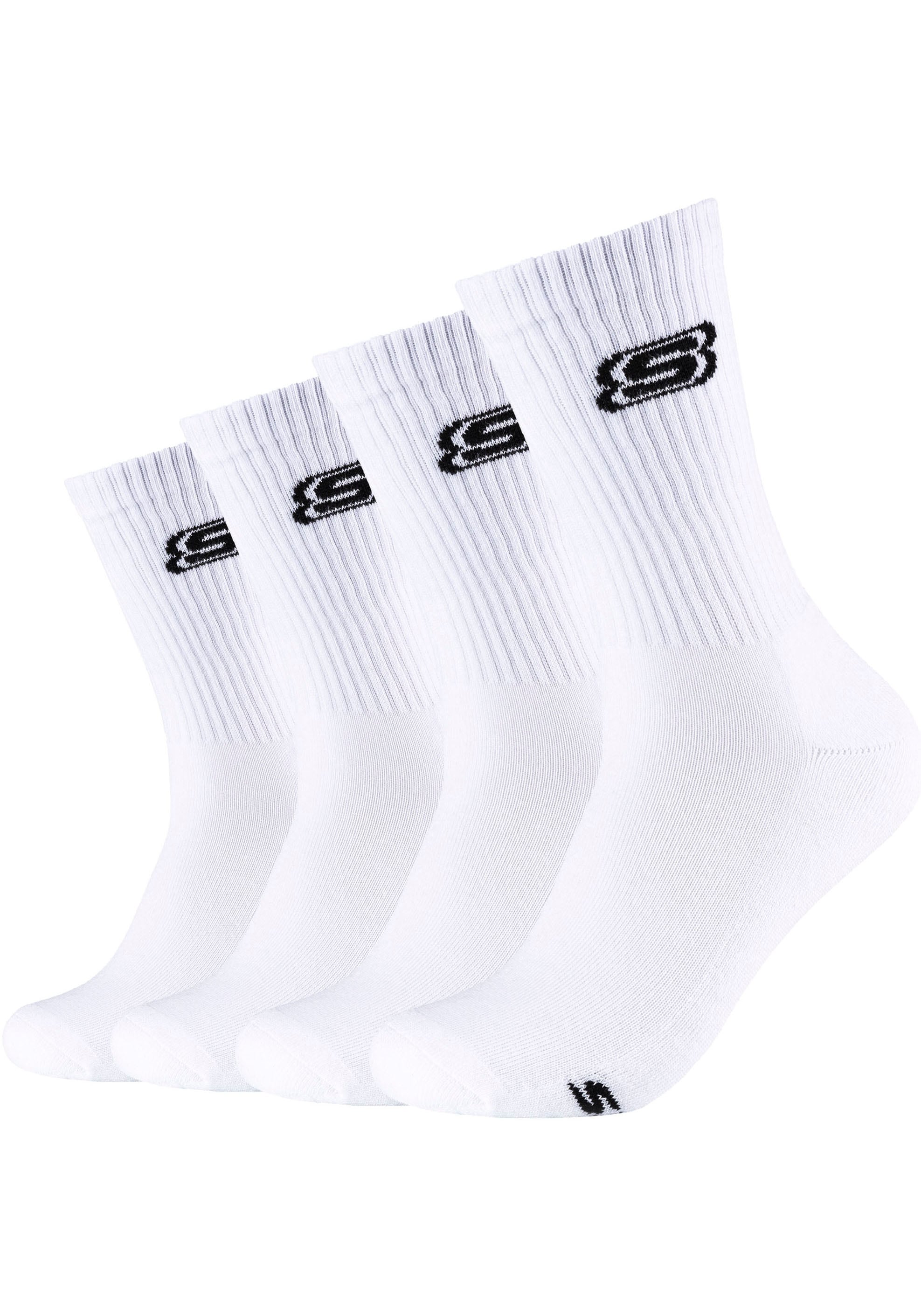 4 lange (Packung, & Skechers BAUR Ferse | Socken, Verstärkte für Haltbarkeit Paar), Spitze