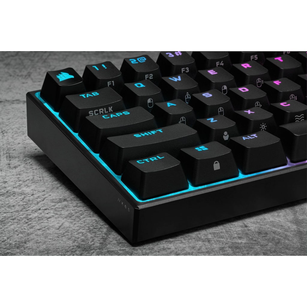 Corsair Gaming-Tastatur »K65 Mini MX Speed«, (Fn-Tasten-Gaming-Modus)