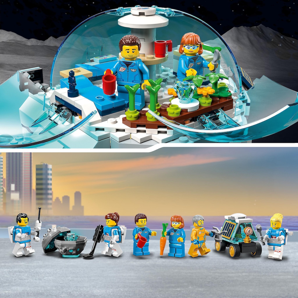 LEGO® Konstruktionsspielsteine »Mond-Forschungsbasis (60350), LEGO® City«, (786 St.)