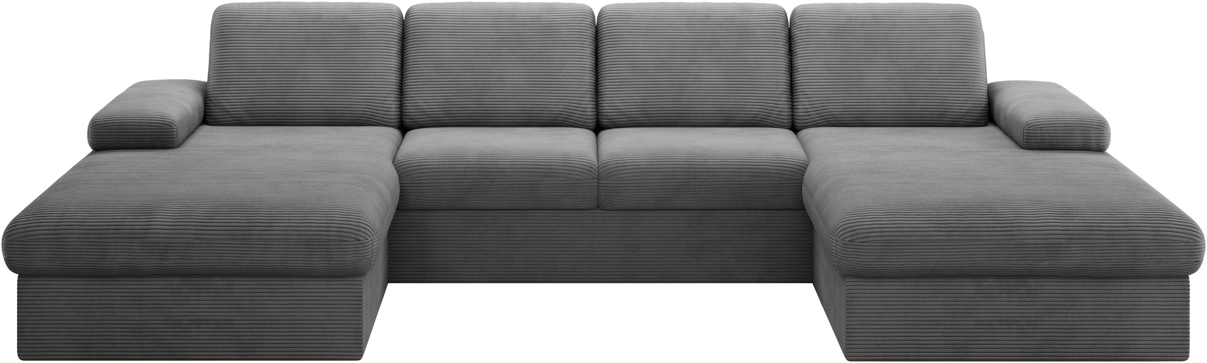 sit&more Wohnlandschaft »Moreno U-Form, B: 309 cm«, mit Armteilverstellung, optional Bettfunktion