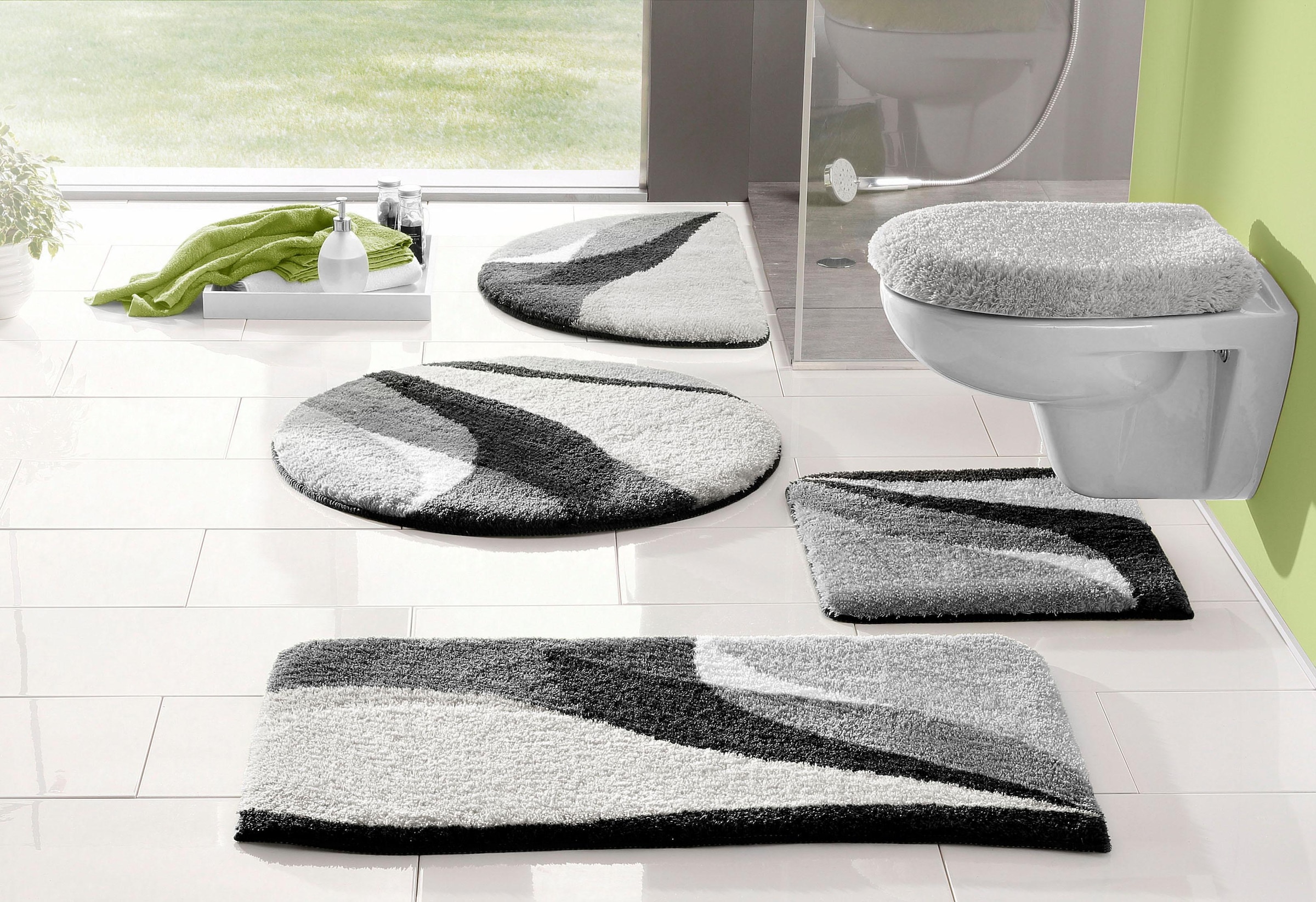 OTTO home Badematte "Magnus, Badvorleger, Badezimmer Teppich" Höhe 20 mm ru günstig online kaufen