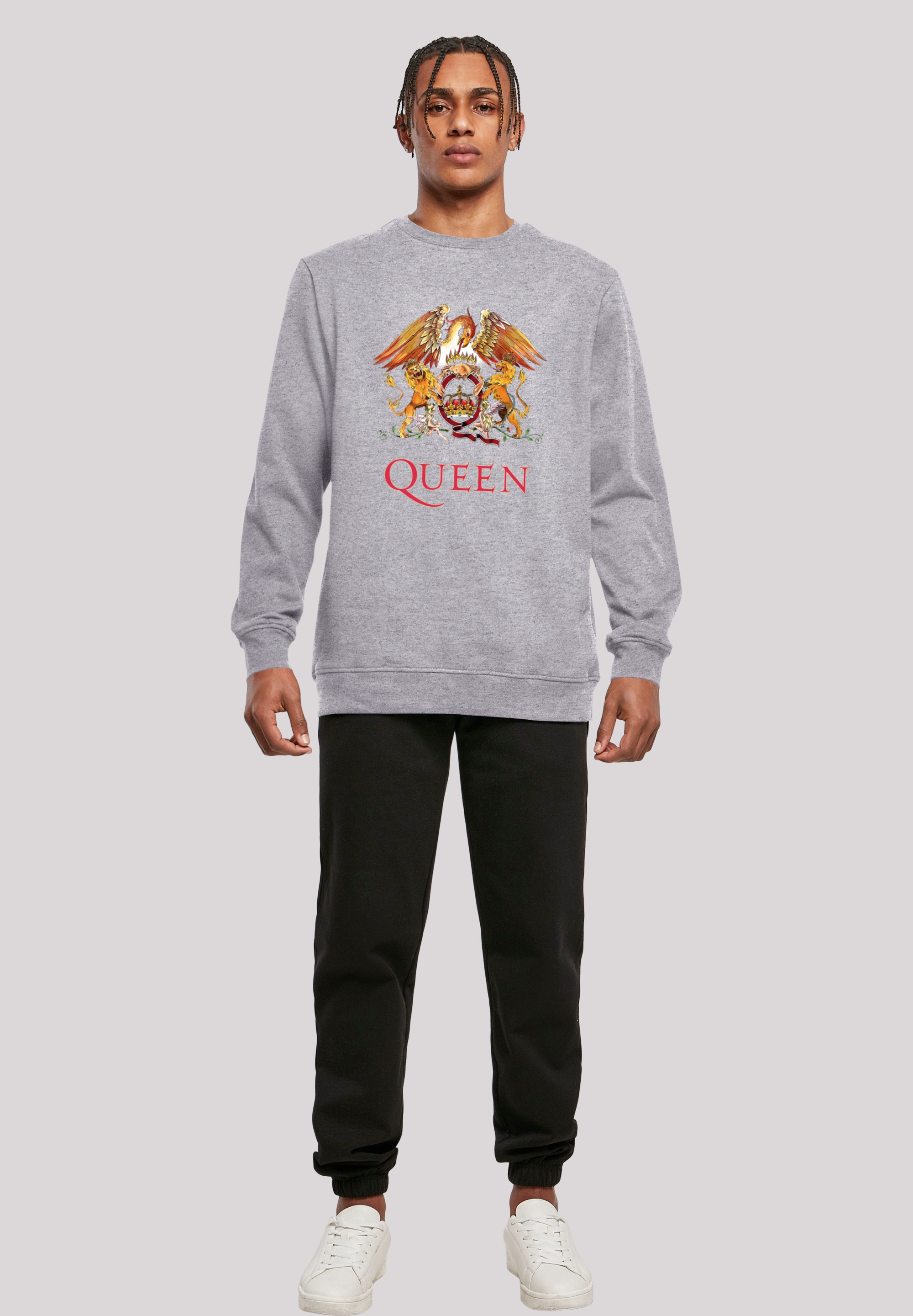 bestellen Print Crest »Queen | Black«, Classic ▷ Kapuzenpullover BAUR Rockband F4NT4STIC