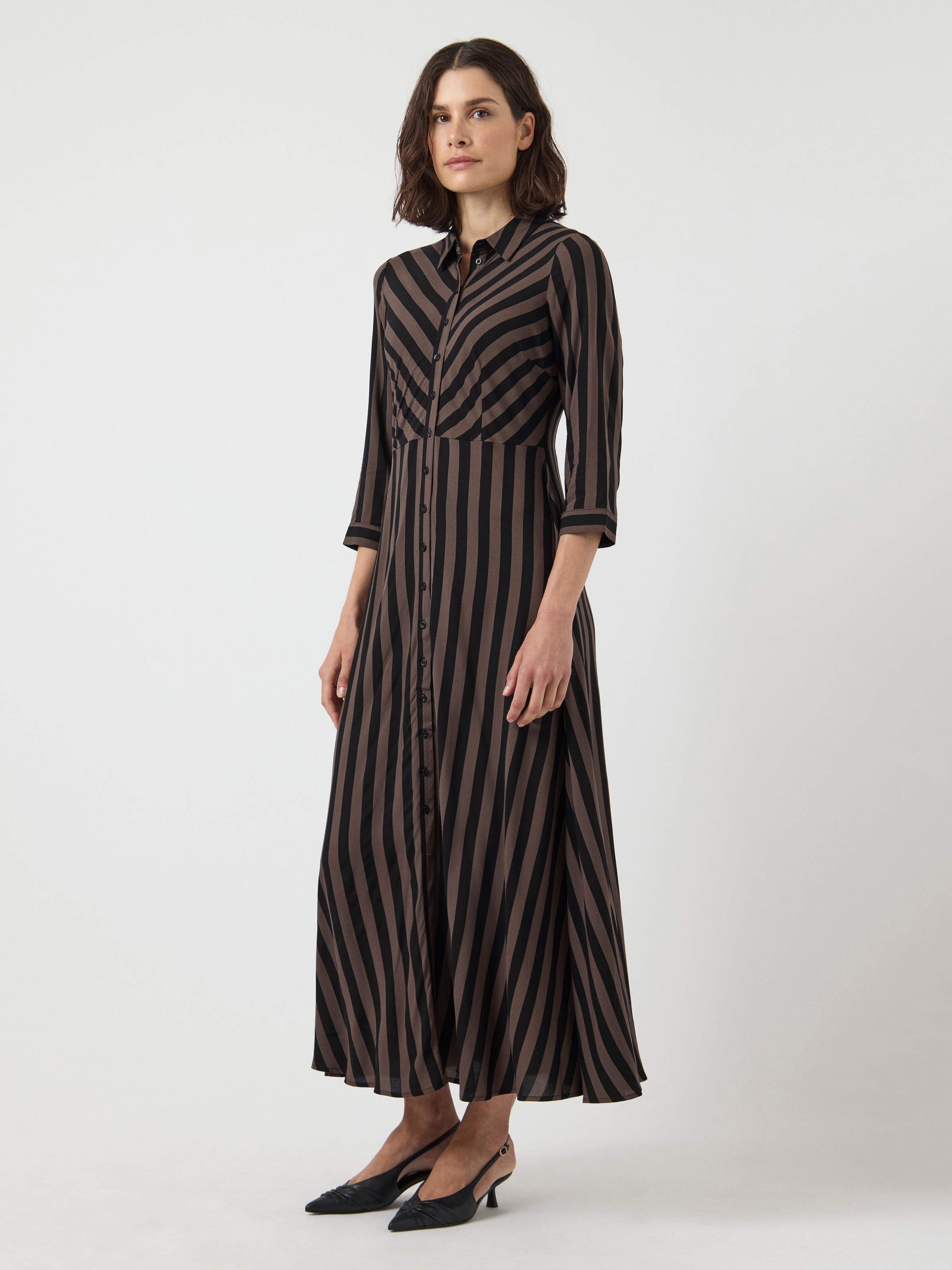 Y.A.S Hemdblusenkleid "YASSAVANNA LONG SHIRT DRESS", Sommerkleid, mit 3/4 Ä günstig online kaufen