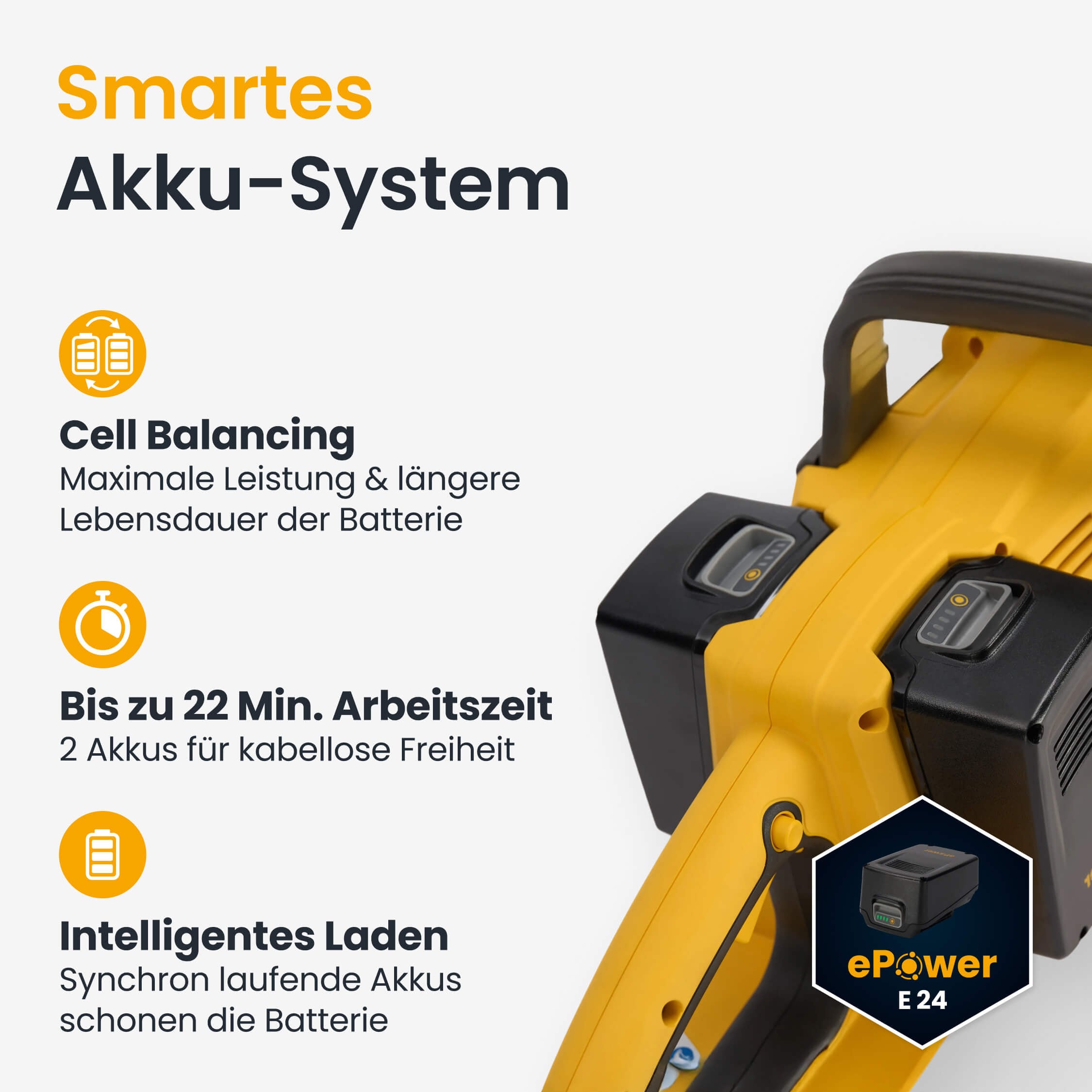 STIGA GARDEN Akku-Kettensäge »CS 300e« 12" Schwert, inkl. 2x 4 Ah Akku und Ladegerät