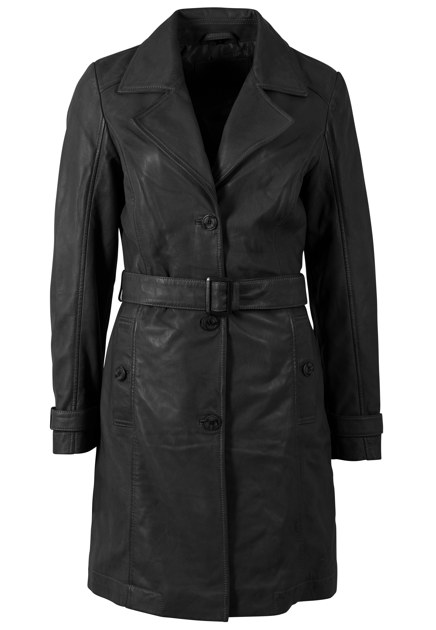 Mauritius Trenchcoat "MWLeoniz" aus Echtleder, mit Taillengürtel günstig online kaufen