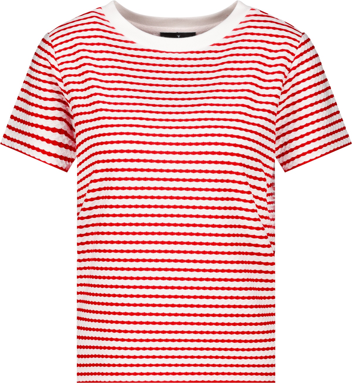 Monari T-Shirt »Shirt Struktur«, Mit Rundhalsausschnitt