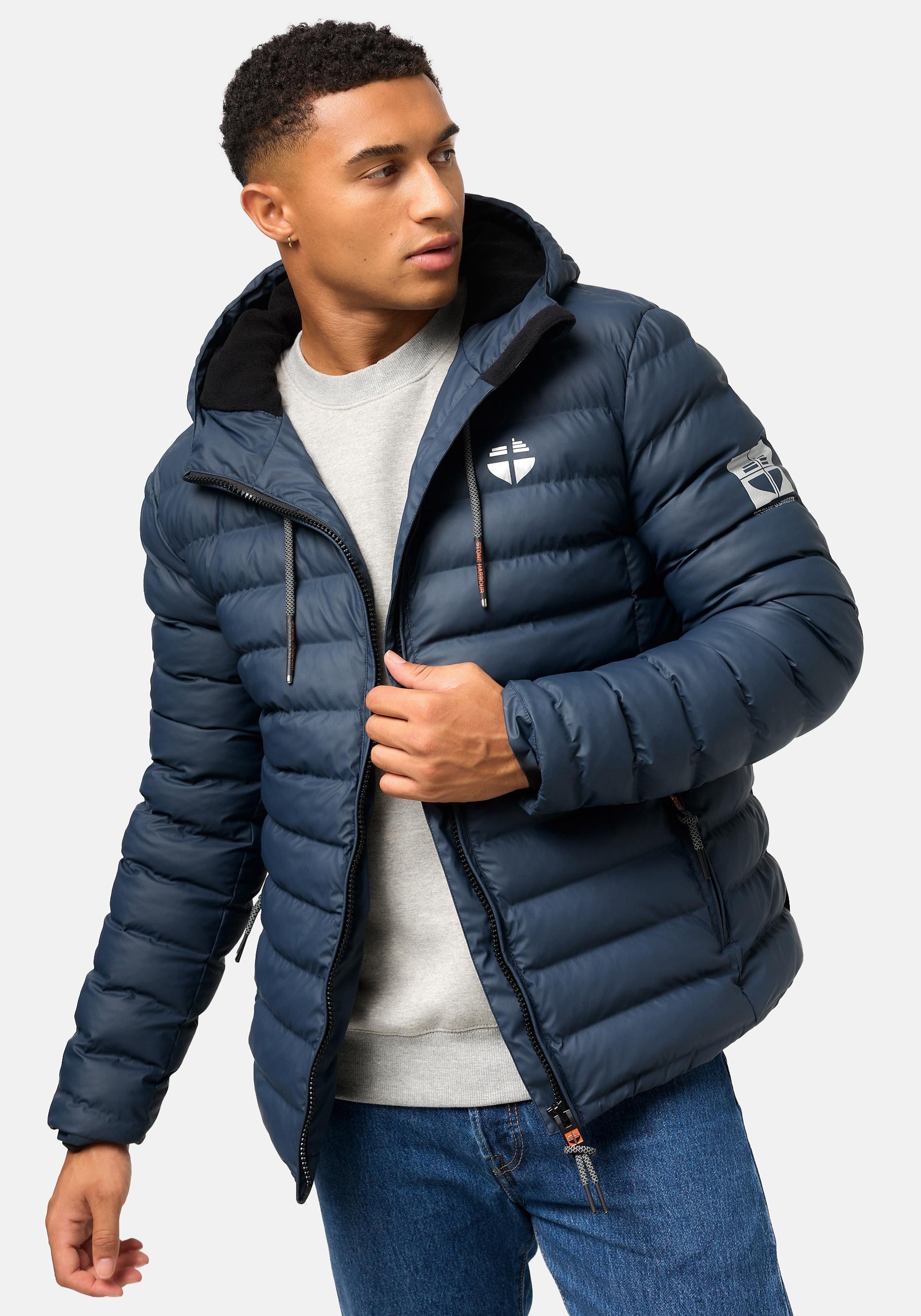 Stone Harbour Winterjacke »Zaharoo«, mit Kapuze, Wasserdichte, gesteppte Regenjacke für den Winter