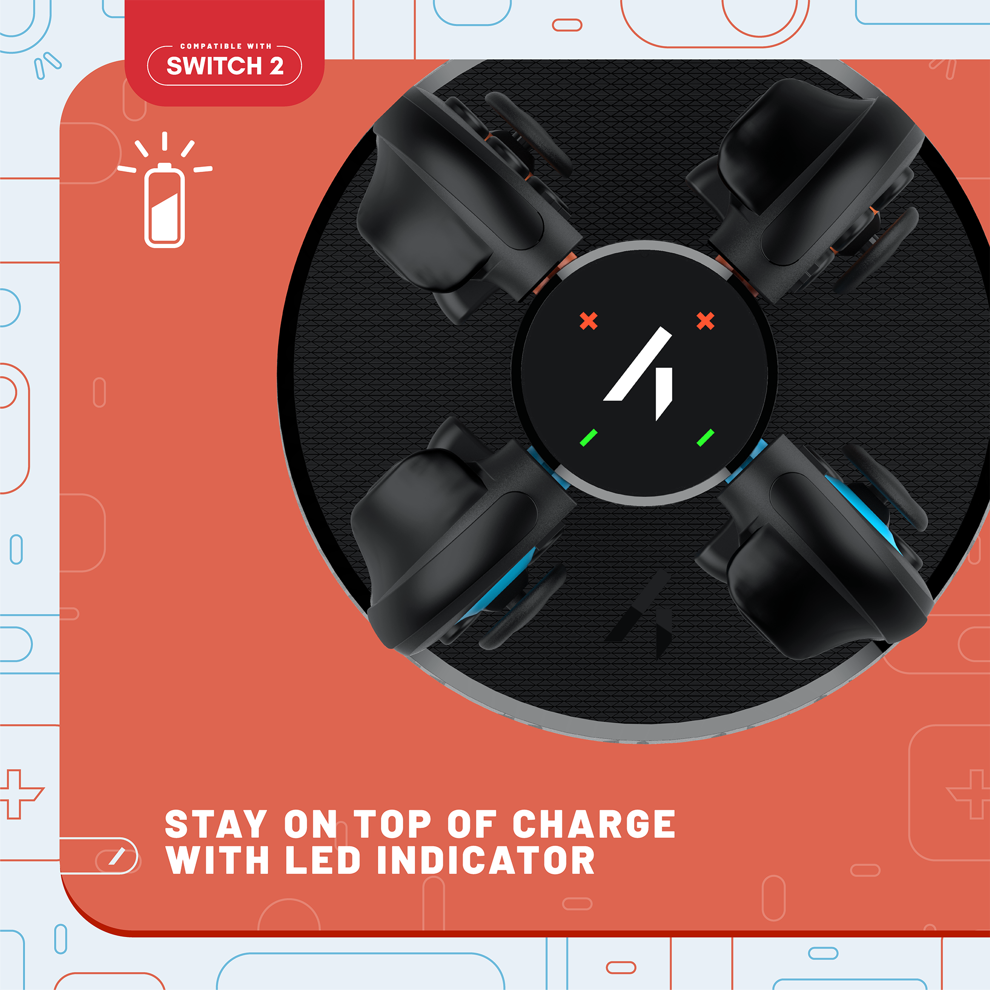 Stealth Controller-Ladestation »Quad Charging Dock Ladestation für Switch 2«