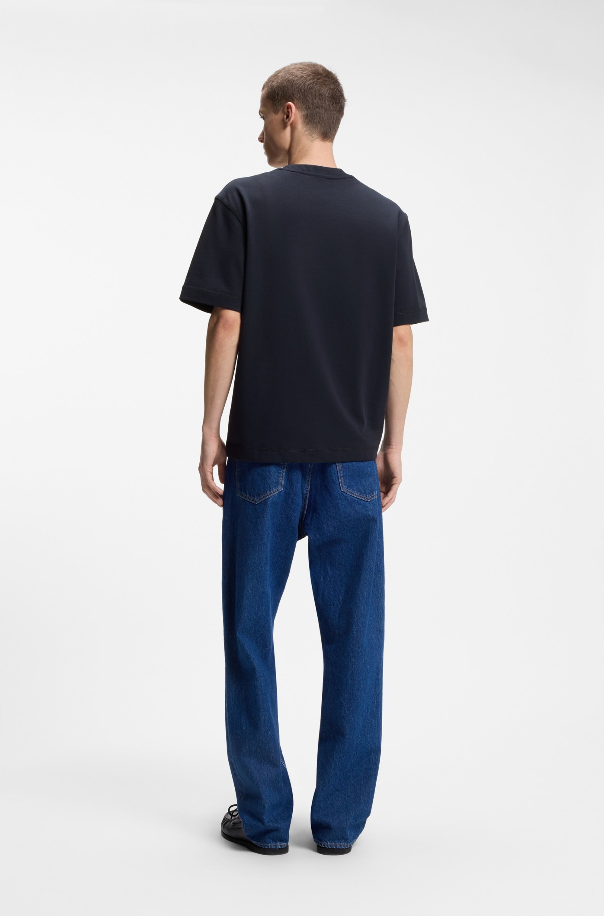 HUGO Blue T-Shirt »Nestite« mit aufgesetzter Brusttasche, Rundhalsform