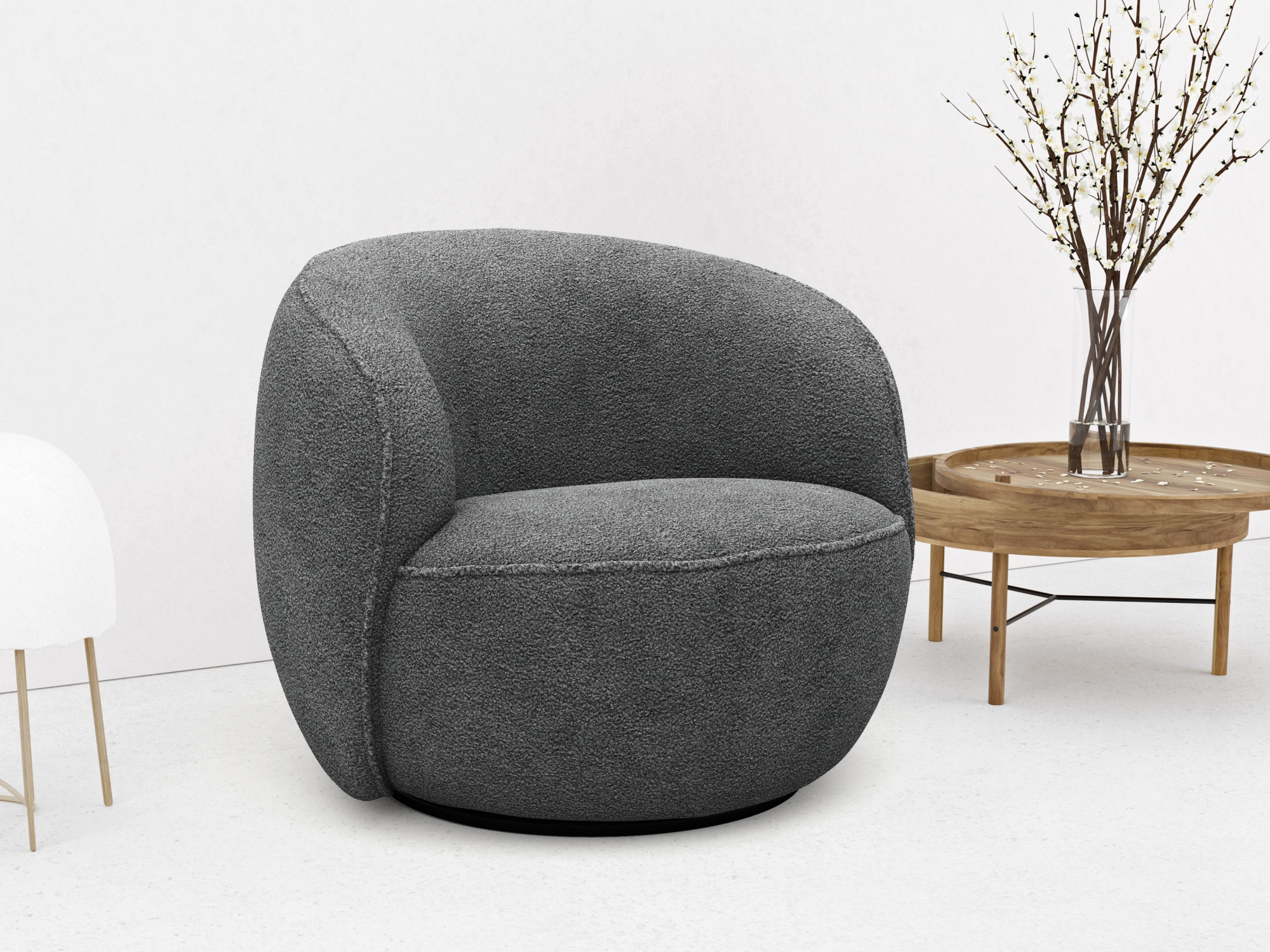 LeGer Home by Lena Gercke Loungesessel "Effie", mit 360 Drehfunktion, komfortables Sitzen